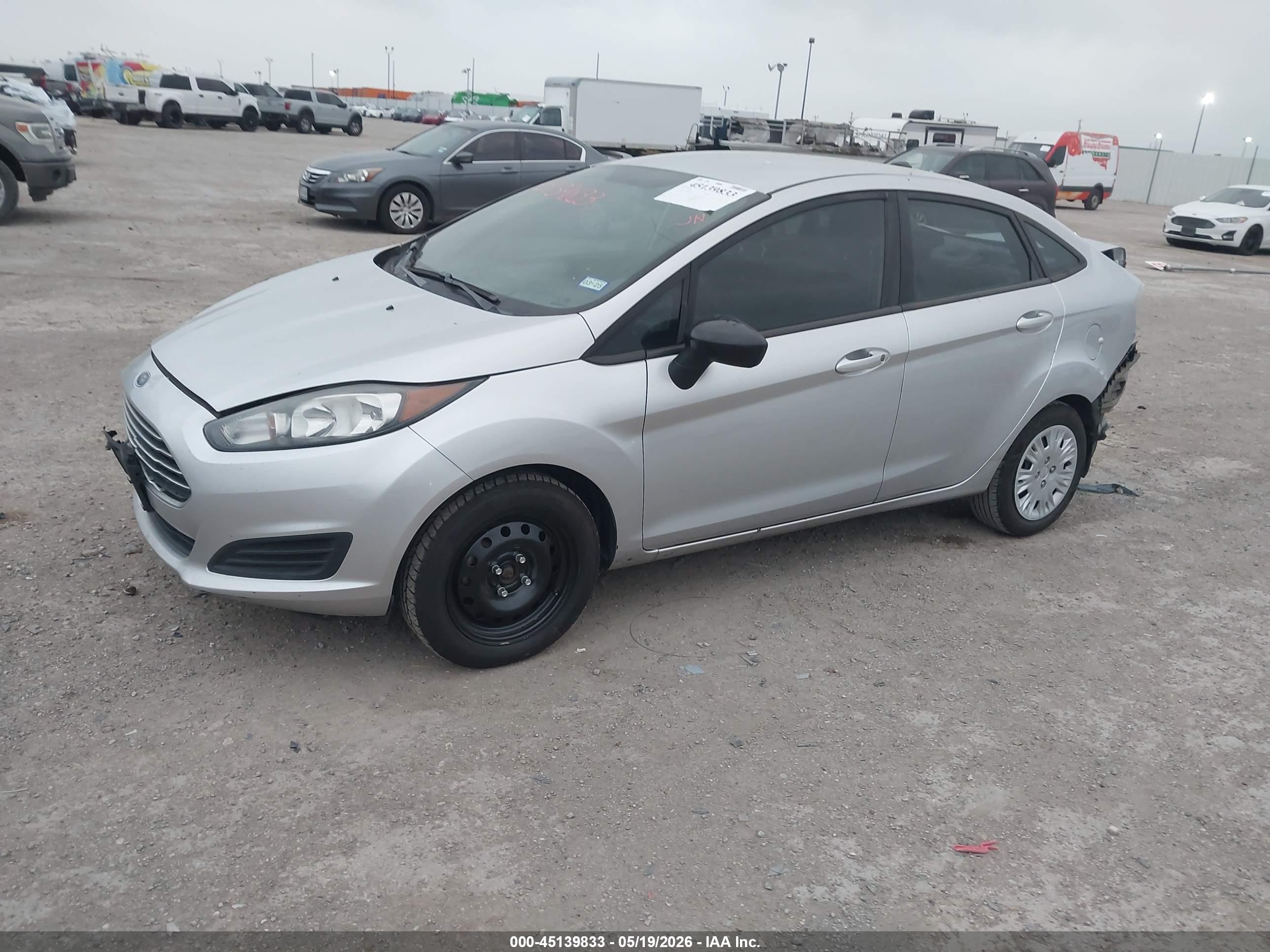 2018 Ford Fiesta S Silver vin: 3FADP4AJXJM142694