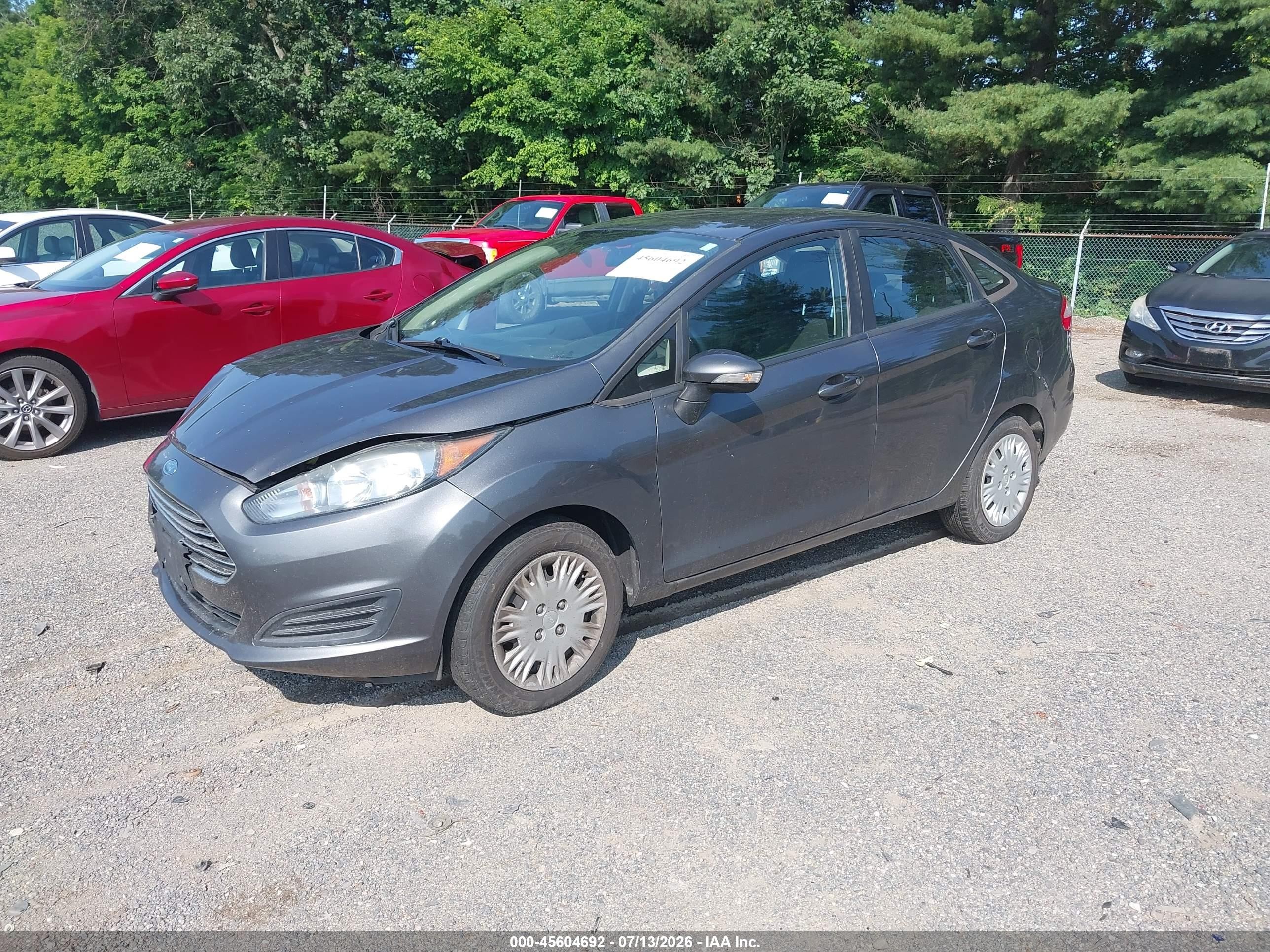 2015 Ford Fiesta Se Gray vin: 3FADP4BE0FM189998