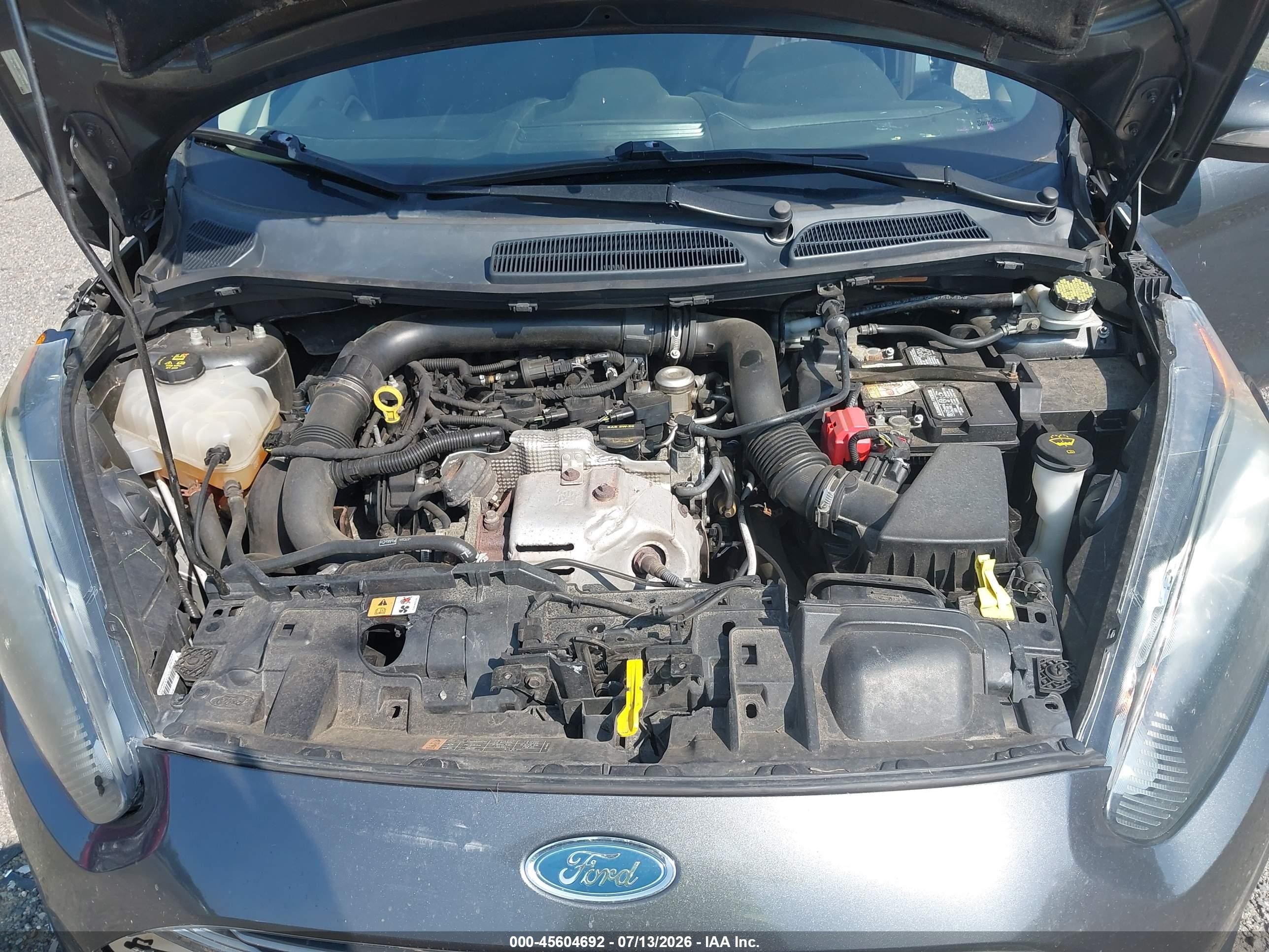 2015 Ford Fiesta Se Gray vin: 3FADP4BE0FM189998
