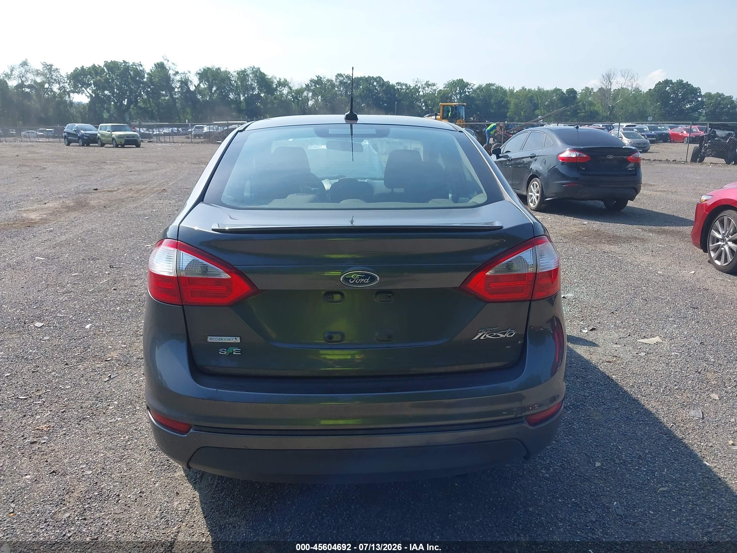 2015 Ford Fiesta Se Gray vin: 3FADP4BE0FM189998