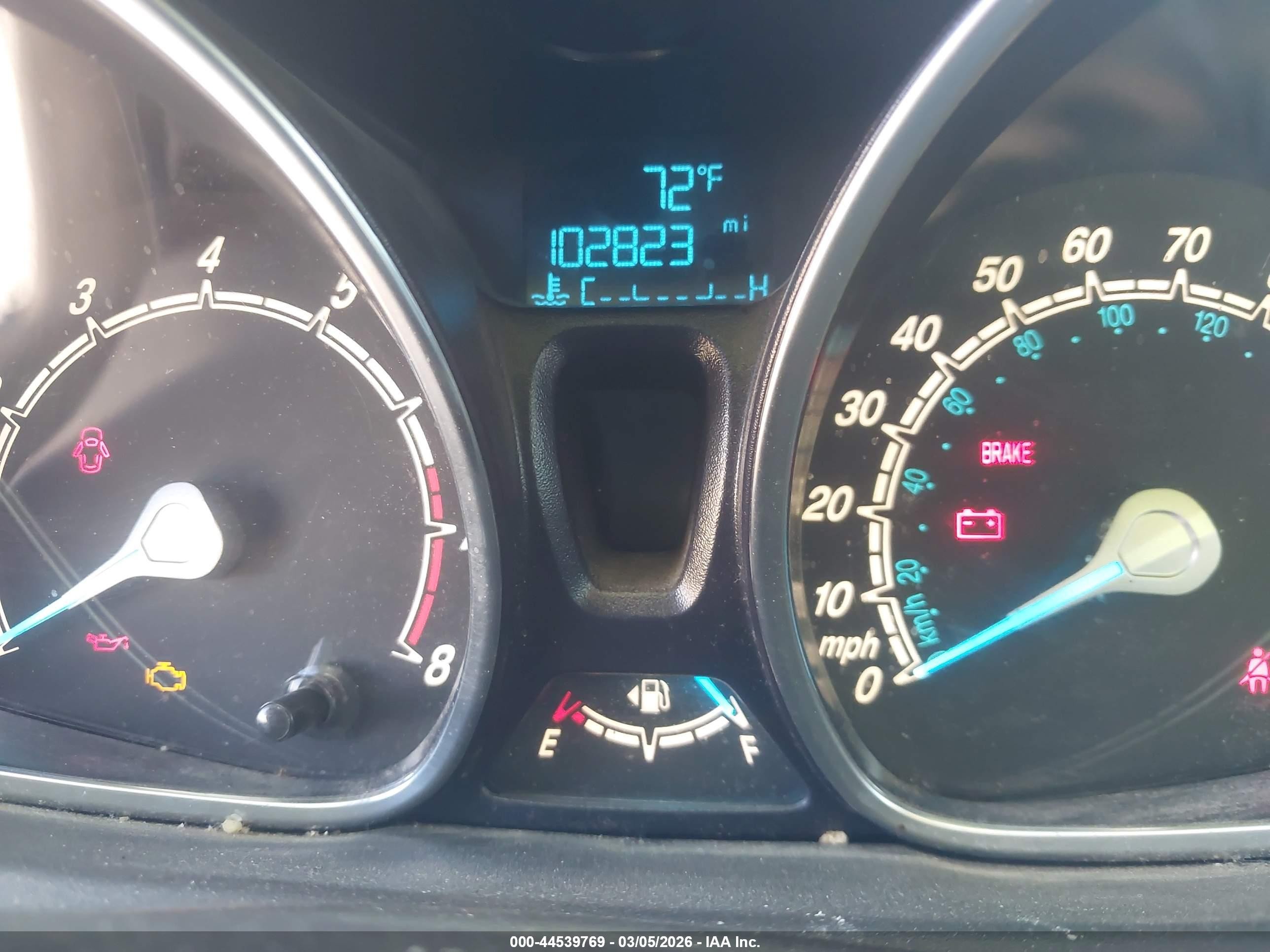 2015 Ford Fiesta Se Gray vin: 3FADP4BE1FM126988