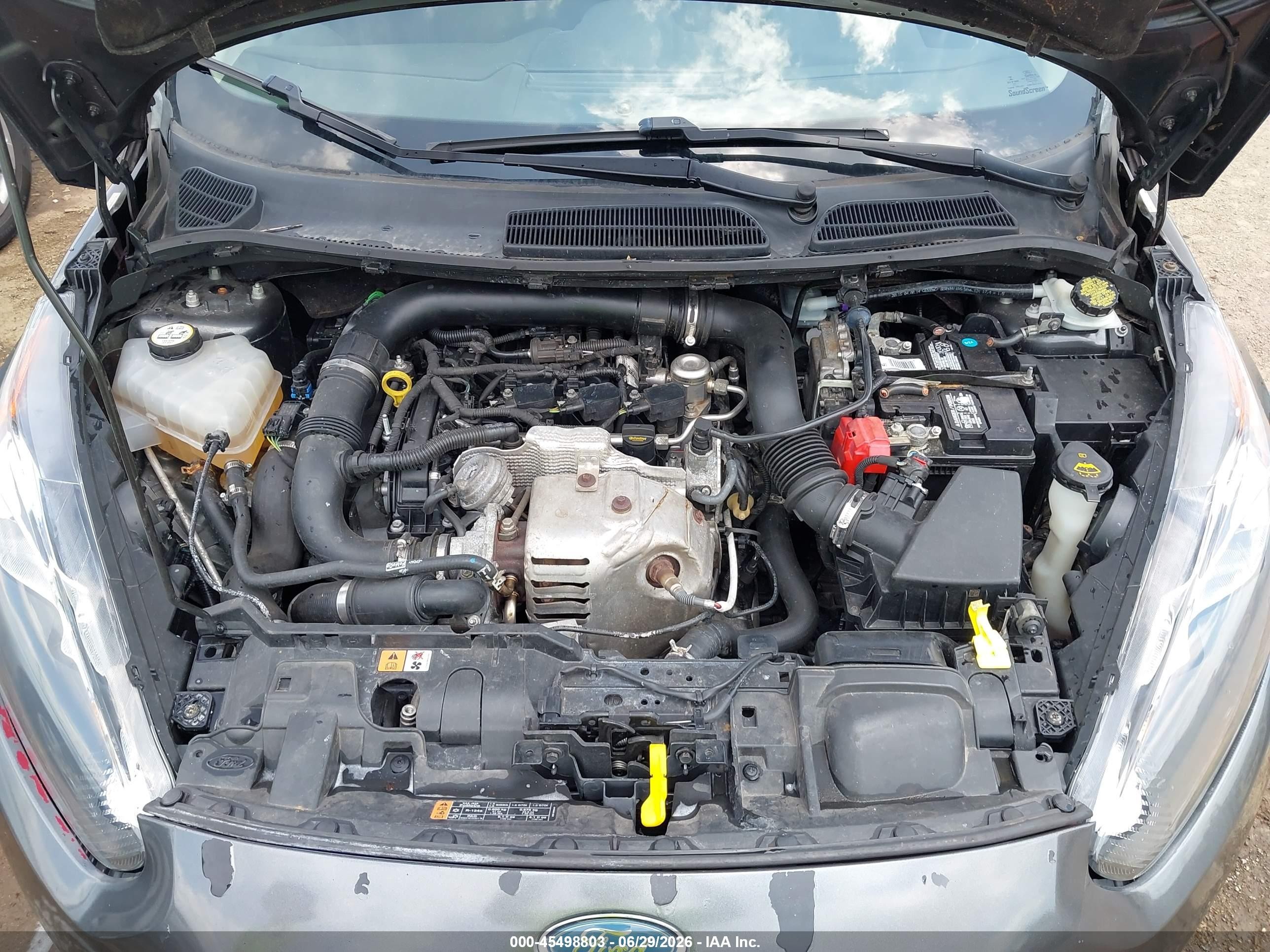 2015 Ford Fiesta Se Gray vin: 3FADP4BE1FM141376