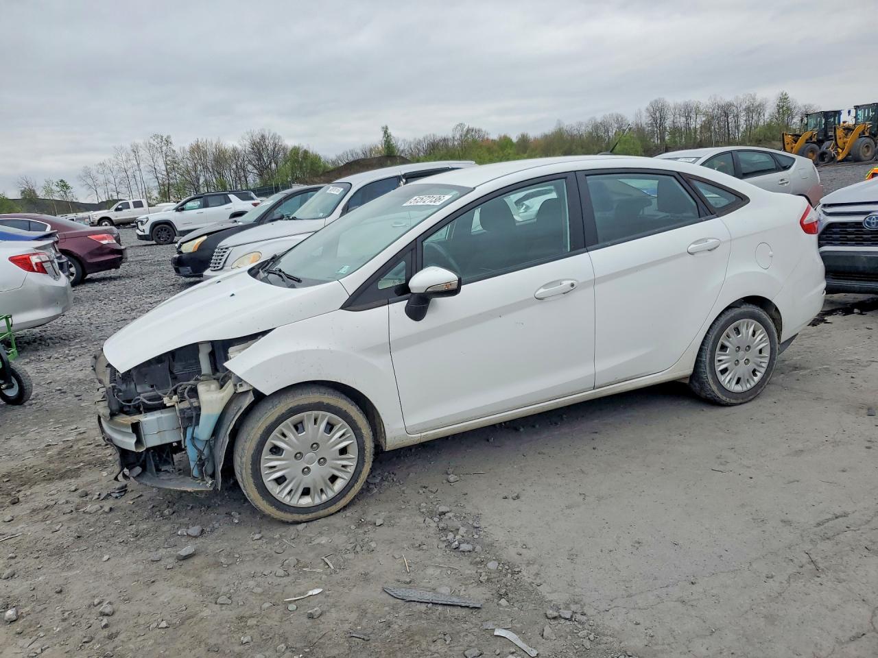 2014 Ford Fiesta Se White vin: 3FADP4BE2EM170982