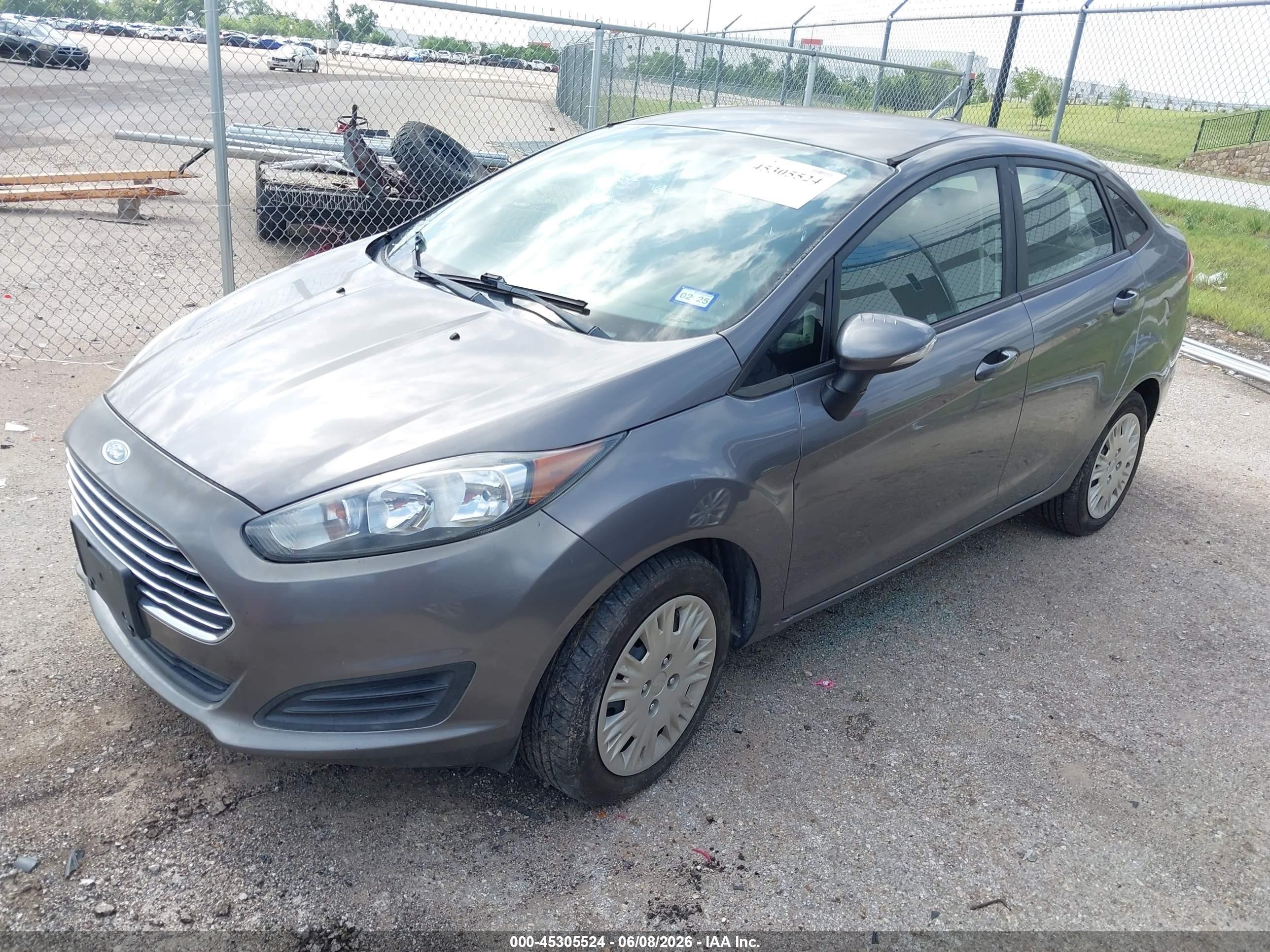 2014 Ford Fiesta Se Gray vin: 3FADP4BE7EM190905