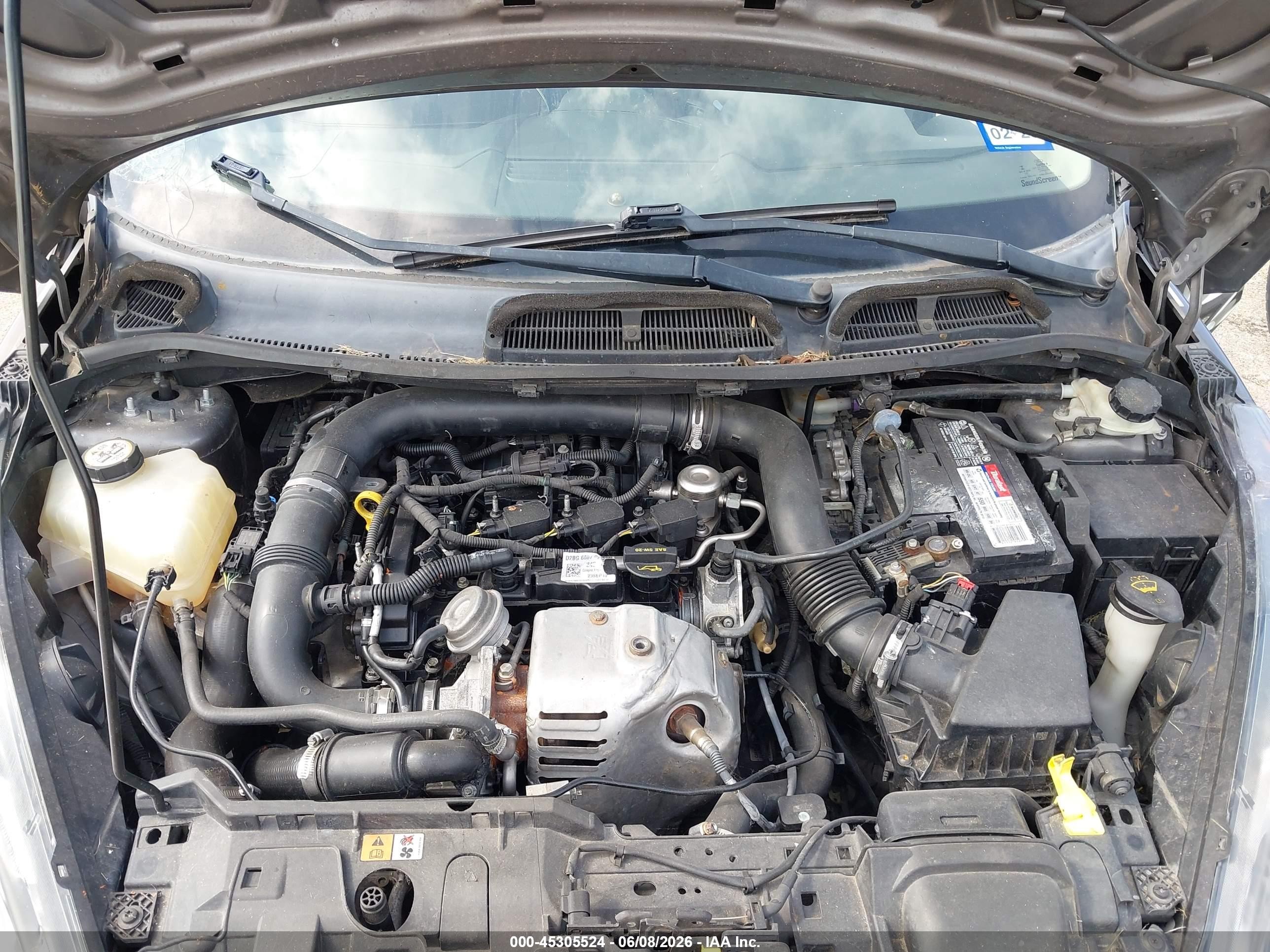 2014 Ford Fiesta Se Gray vin: 3FADP4BE7EM190905