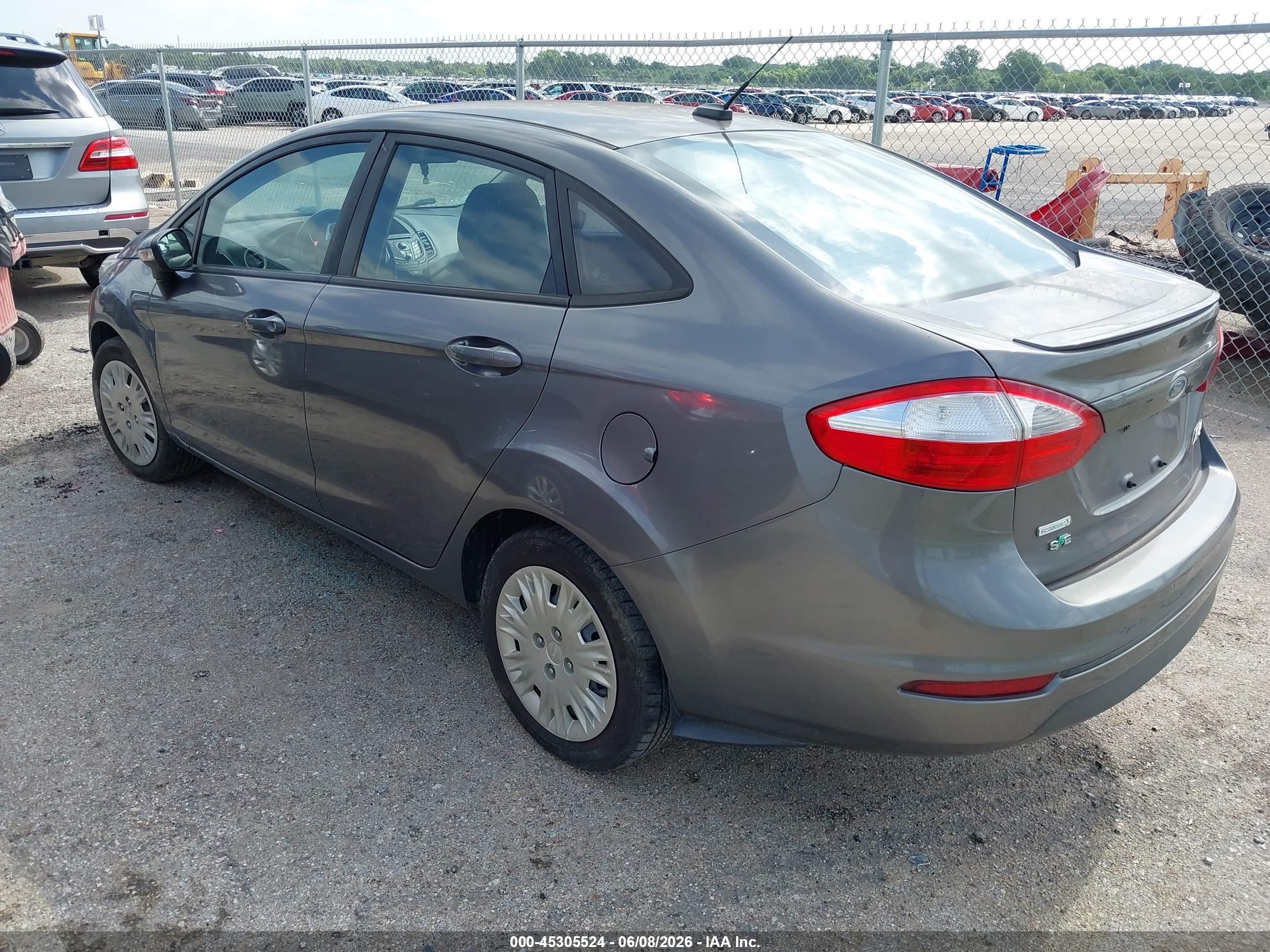 2014 Ford Fiesta Se Gray vin: 3FADP4BE7EM190905