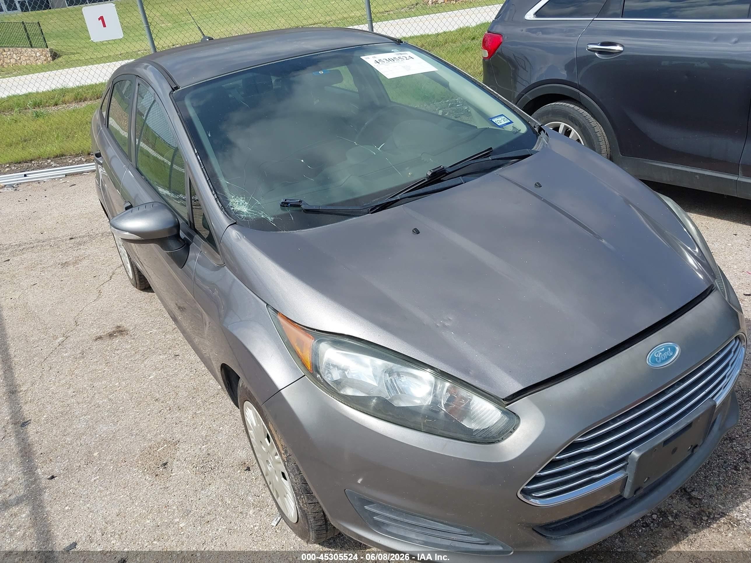 2014 Ford Fiesta Se Gray vin: 3FADP4BE7EM190905