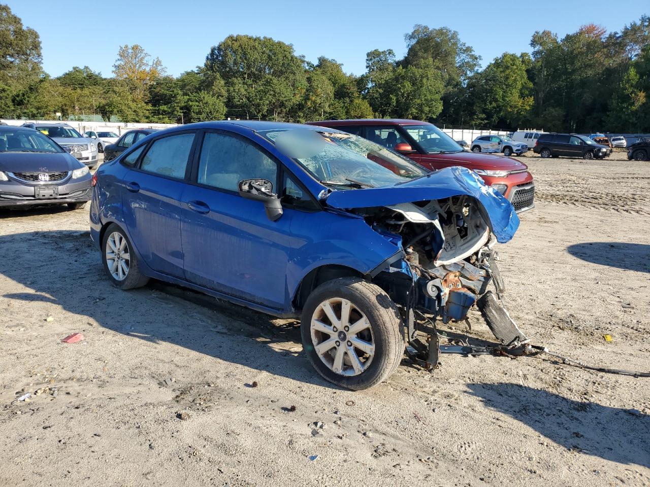 2011 Ford Fiesta Se Blue vin: 3FADP4BJ0BM102169