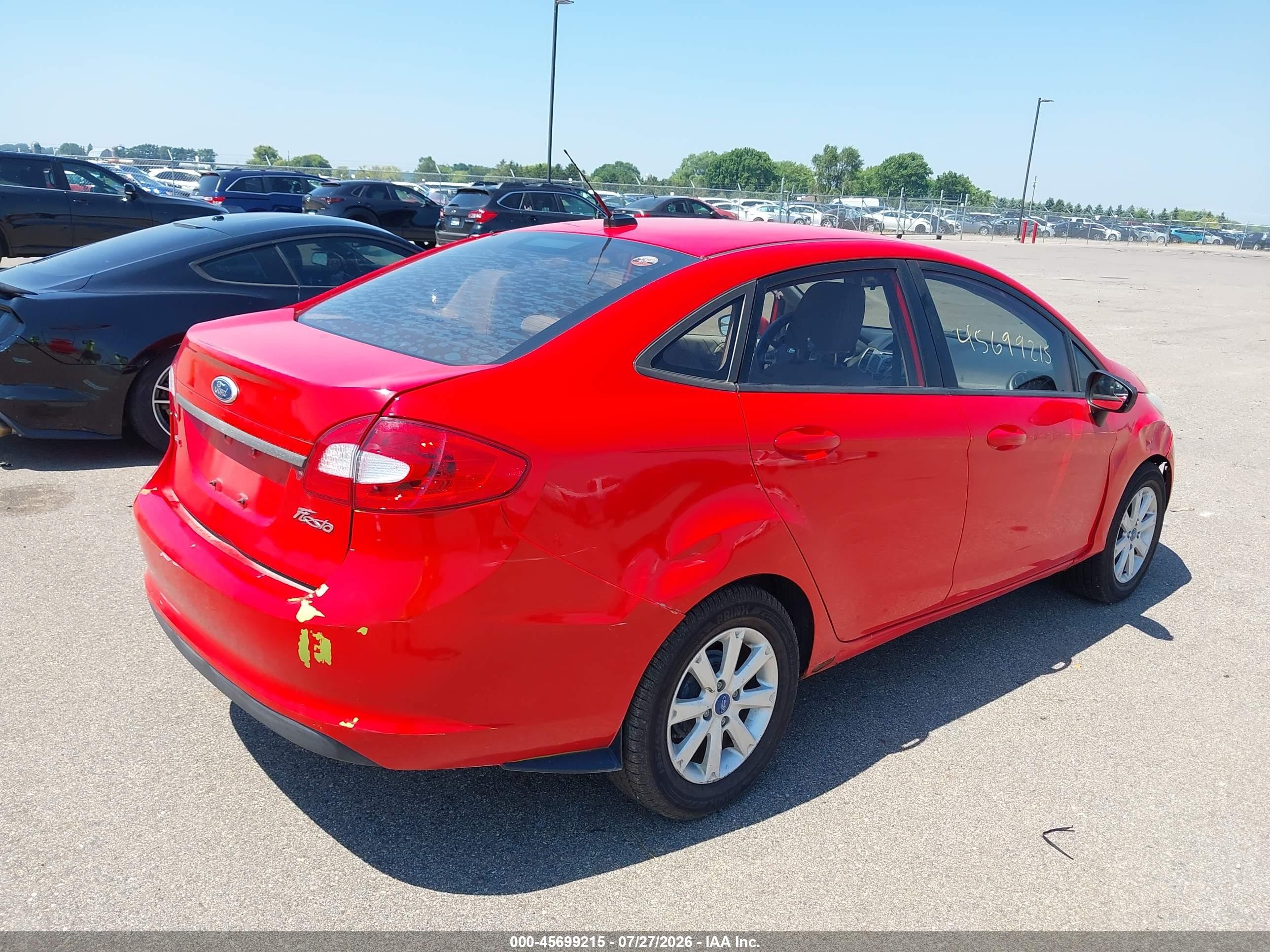2012 Ford Fiesta Se Red vin: 3FADP4BJ0CM102769
