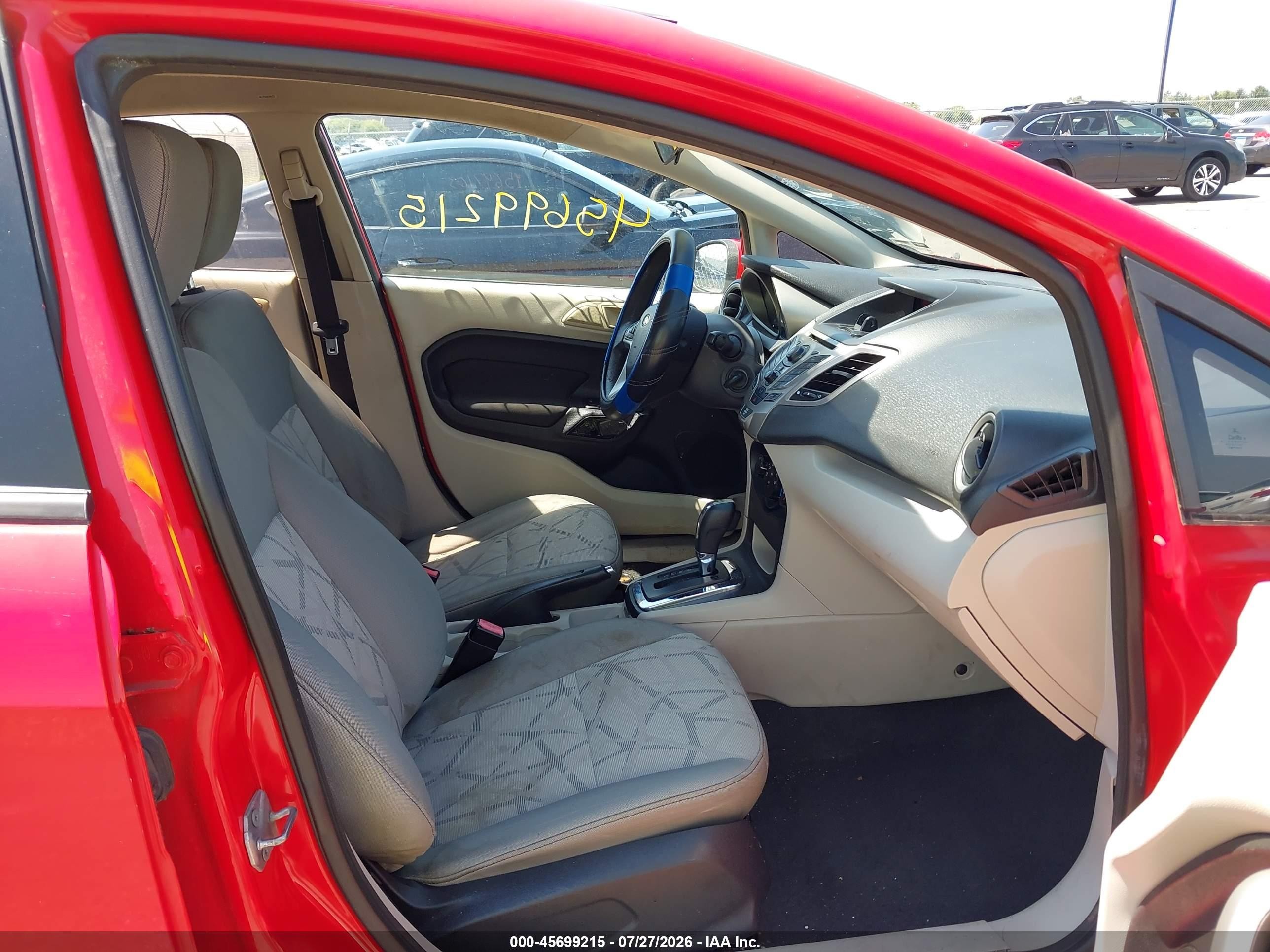 2012 Ford Fiesta Se Red vin: 3FADP4BJ0CM102769