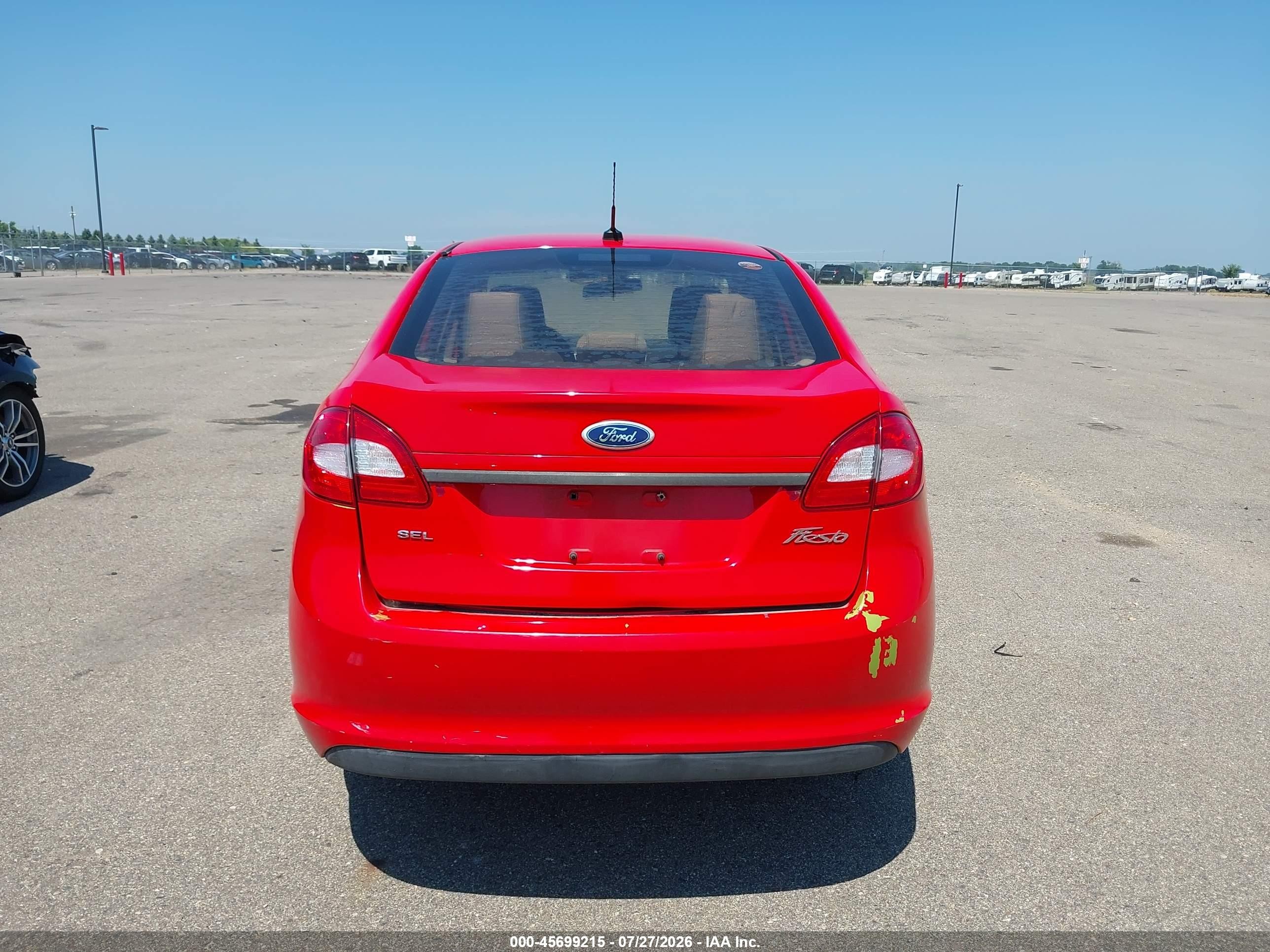 2012 Ford Fiesta Se Red vin: 3FADP4BJ0CM102769