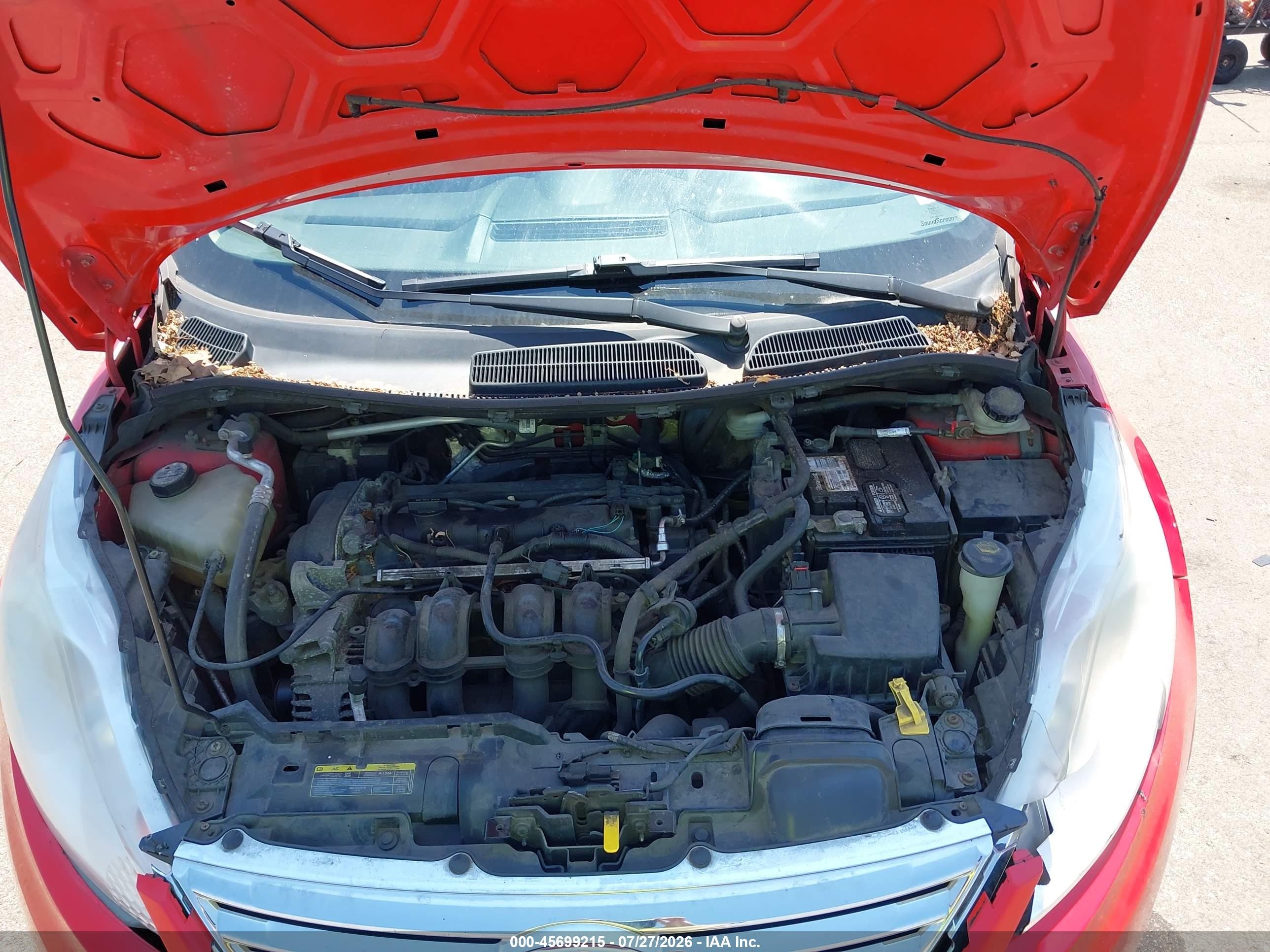2012 Ford Fiesta Se Red vin: 3FADP4BJ0CM102769