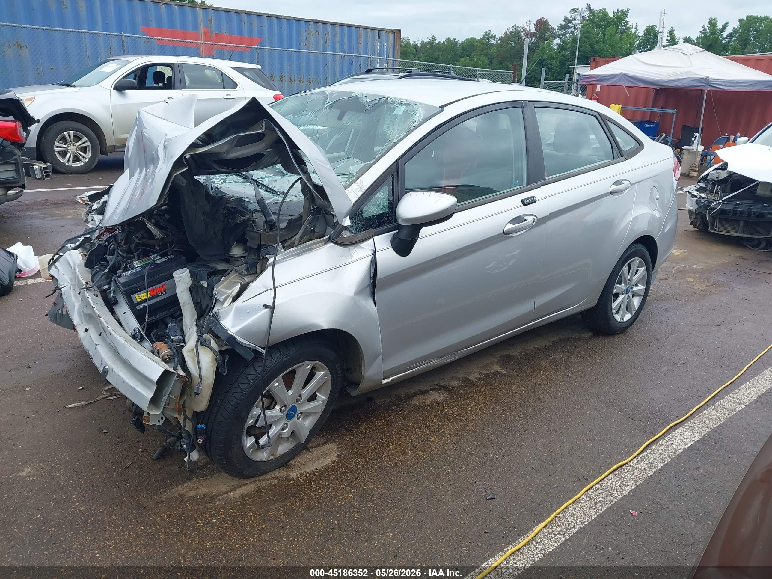 2012 Ford Fiesta Se Silver vin: 3FADP4BJ0CM117546