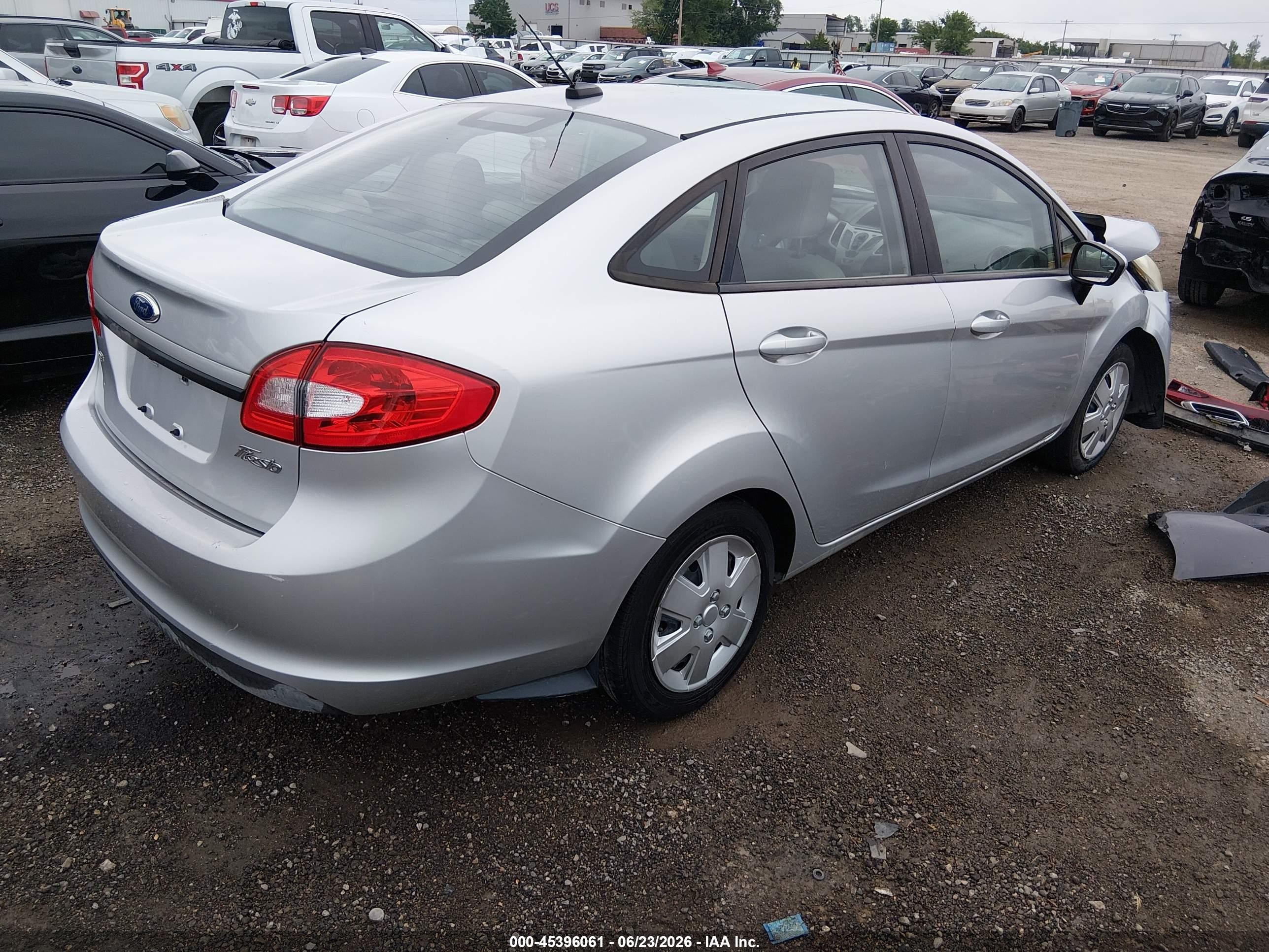 2012 Ford Fiesta Se Silver vin: 3FADP4BJ0CM128238
