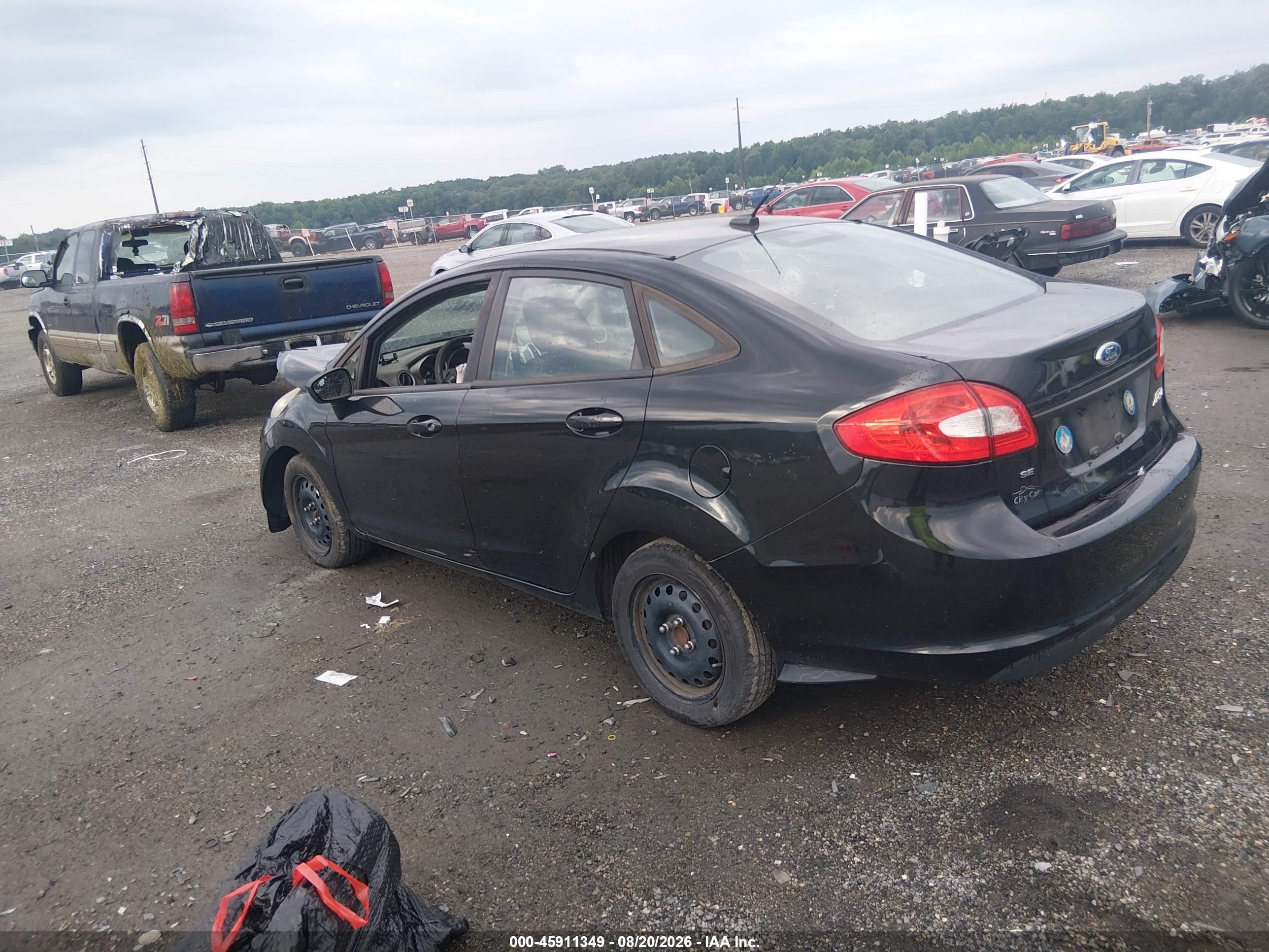 2012 Ford Fiesta Se Black vin: 3FADP4BJ0CM155651