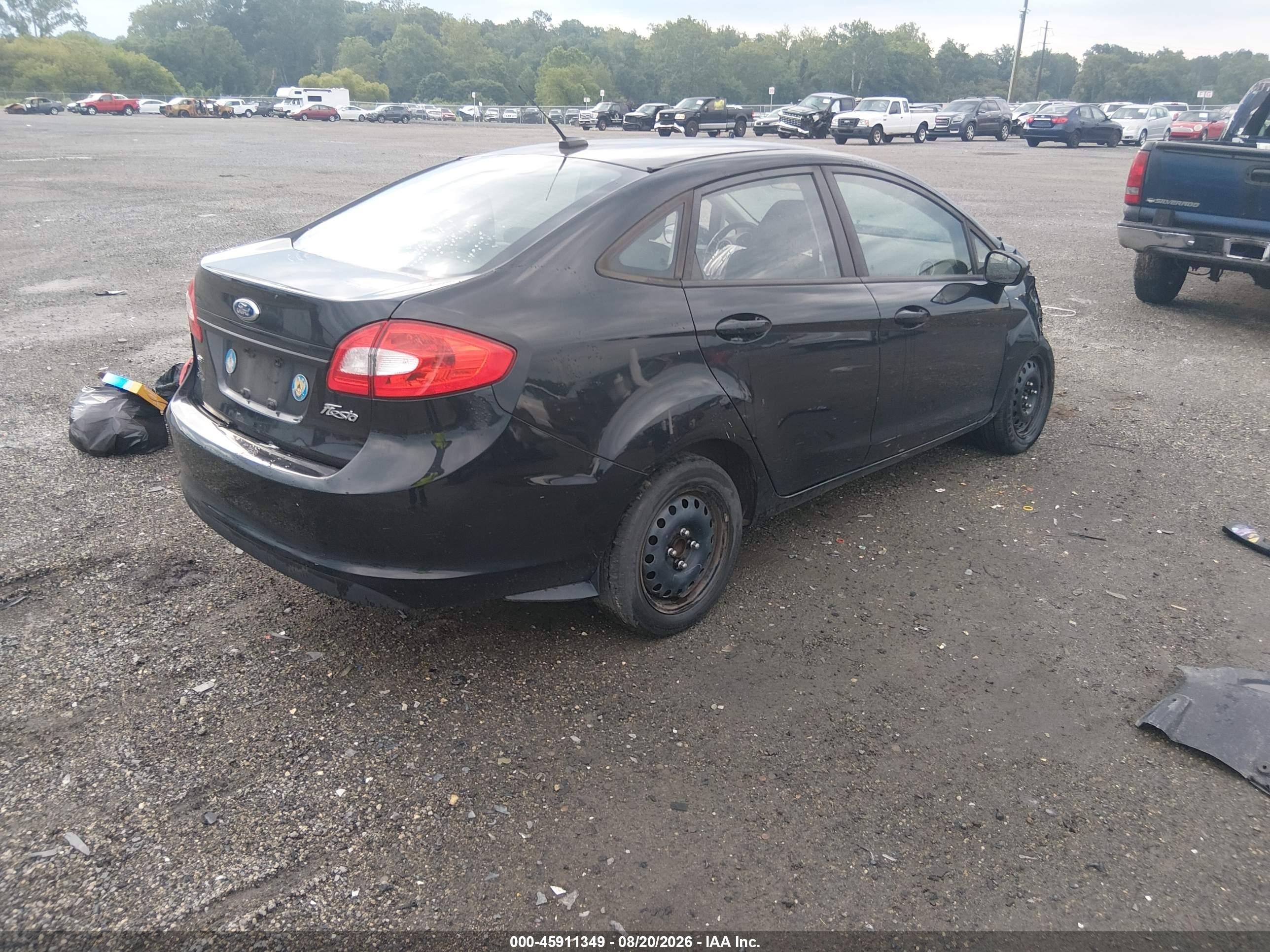 2012 Ford Fiesta Se Black vin: 3FADP4BJ0CM155651