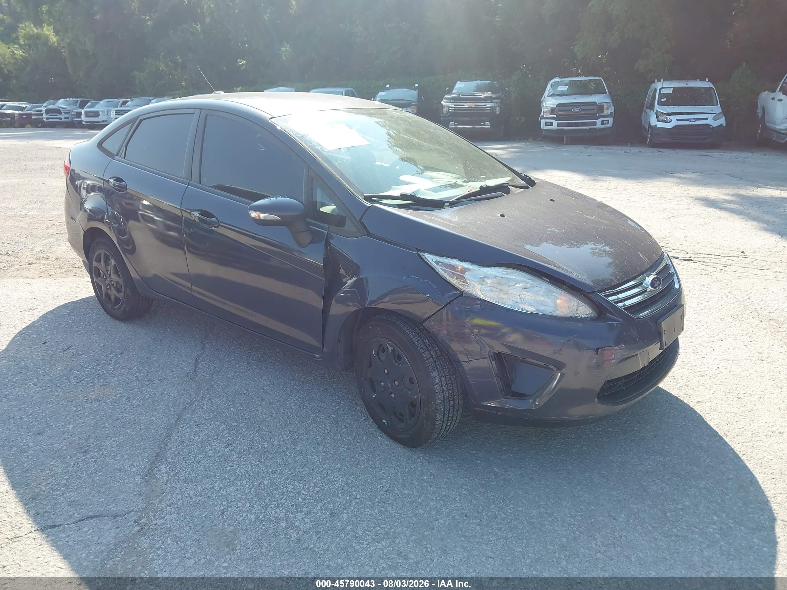 2013 Ford Fiesta Se Gray vin: 3FADP4BJ0DM109240