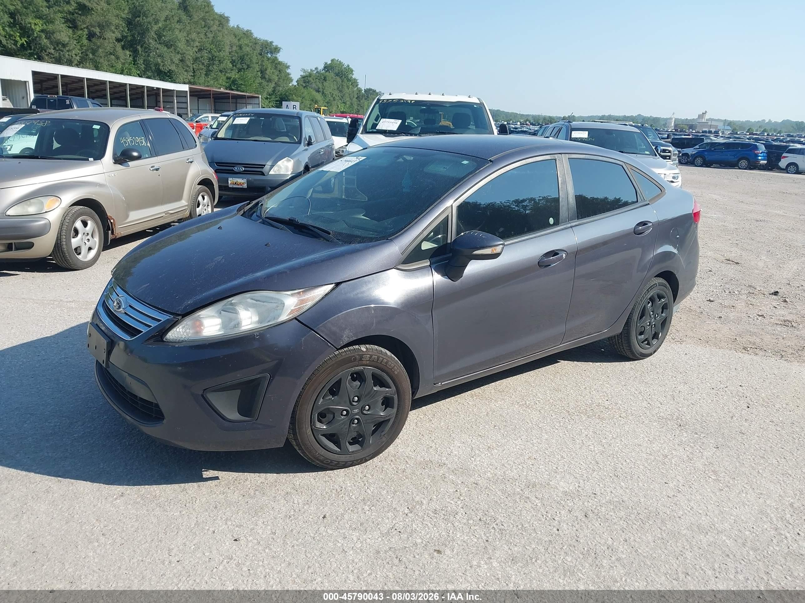 2013 Ford Fiesta Se Gray vin: 3FADP4BJ0DM109240