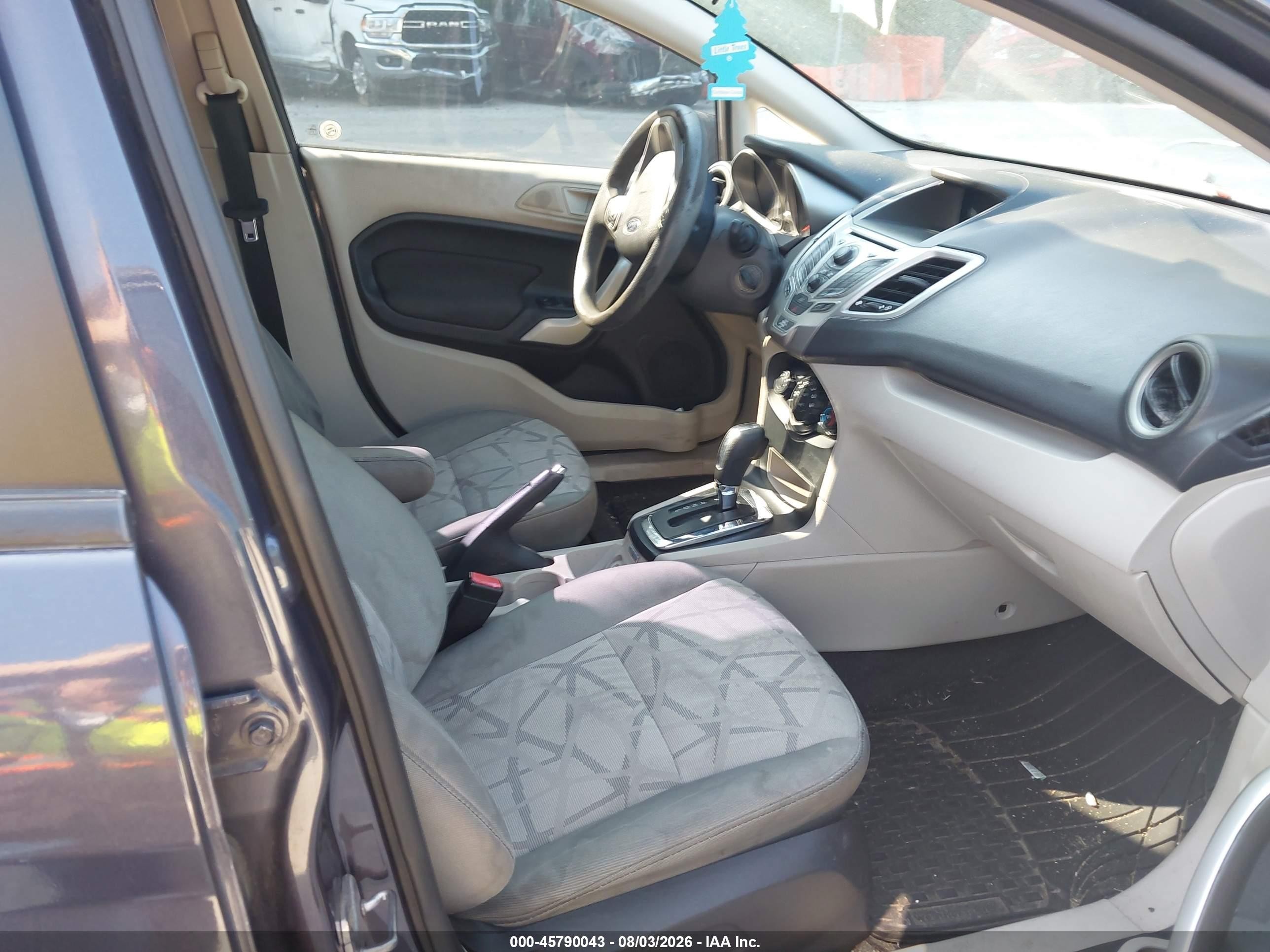 2013 Ford Fiesta Se Gray vin: 3FADP4BJ0DM109240