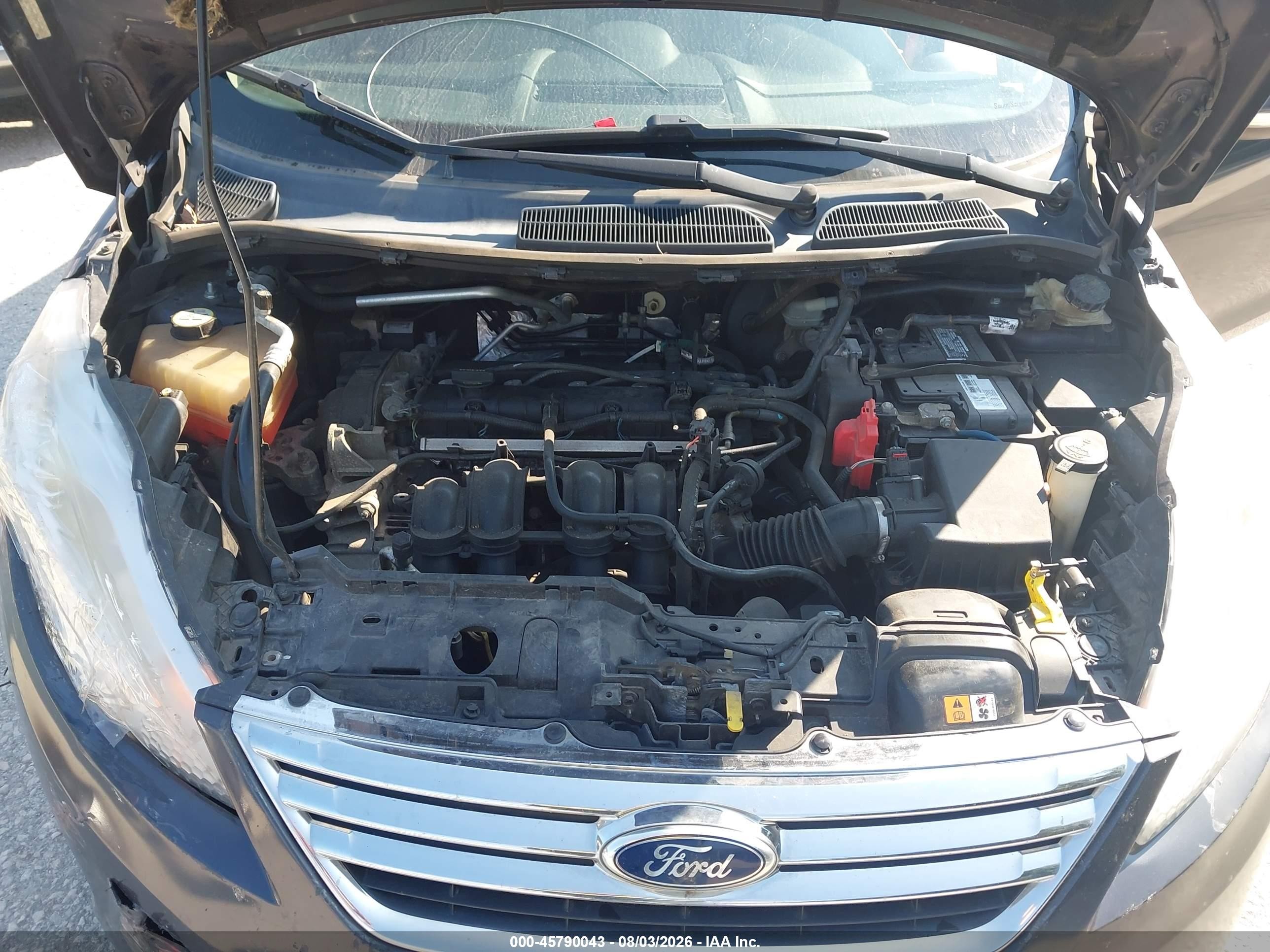 2013 Ford Fiesta Se Gray vin: 3FADP4BJ0DM109240
