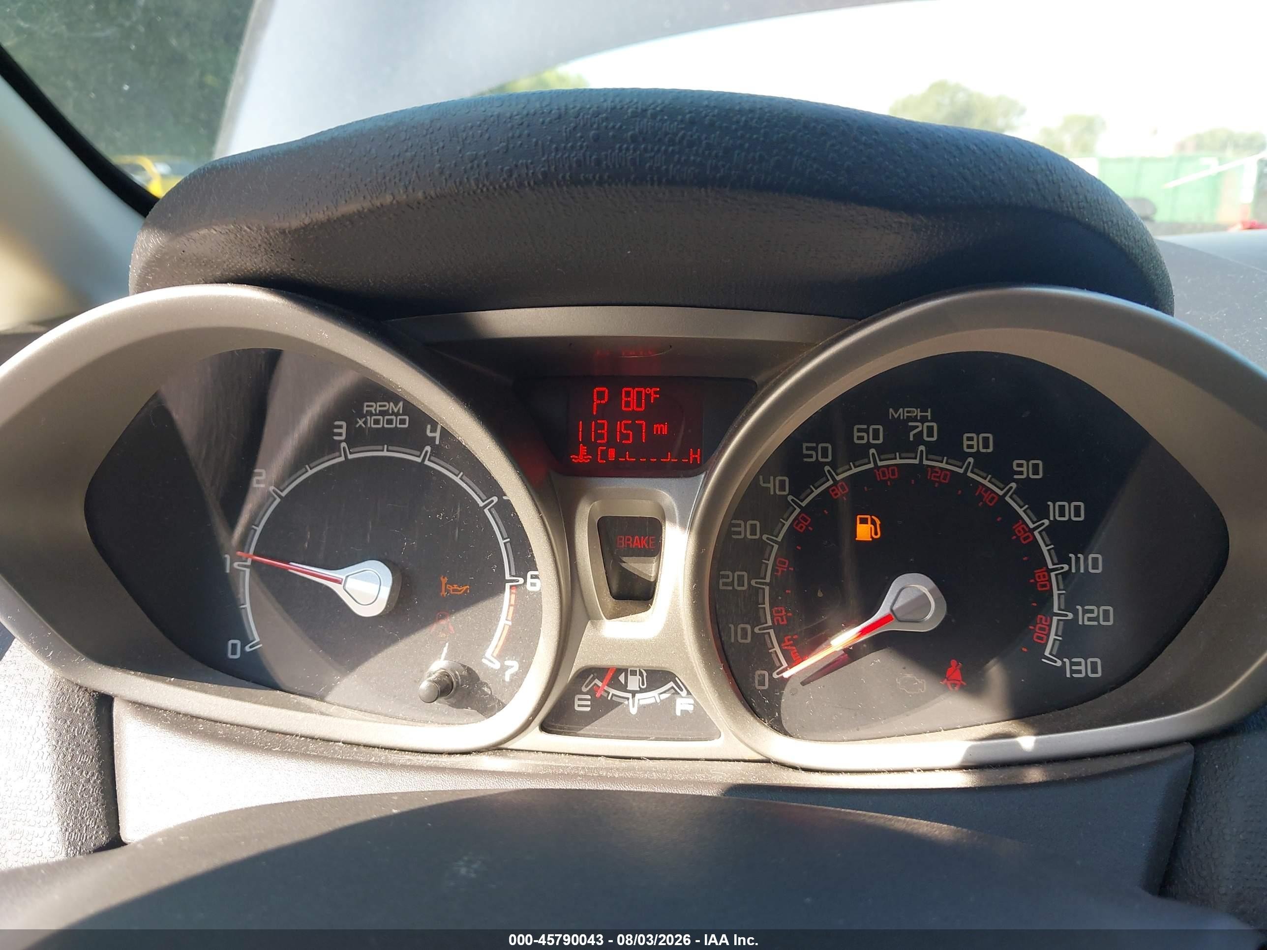 2013 Ford Fiesta Se Gray vin: 3FADP4BJ0DM109240