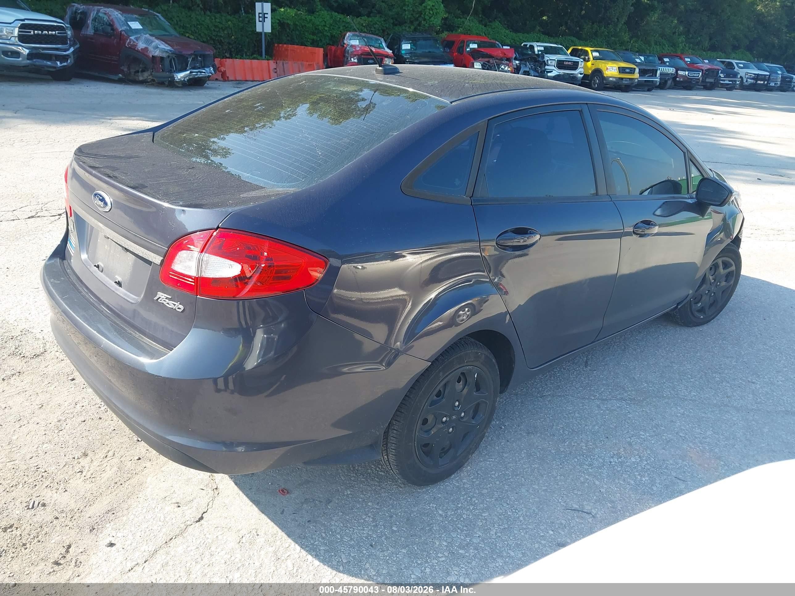 2013 Ford Fiesta Se Gray vin: 3FADP4BJ0DM109240