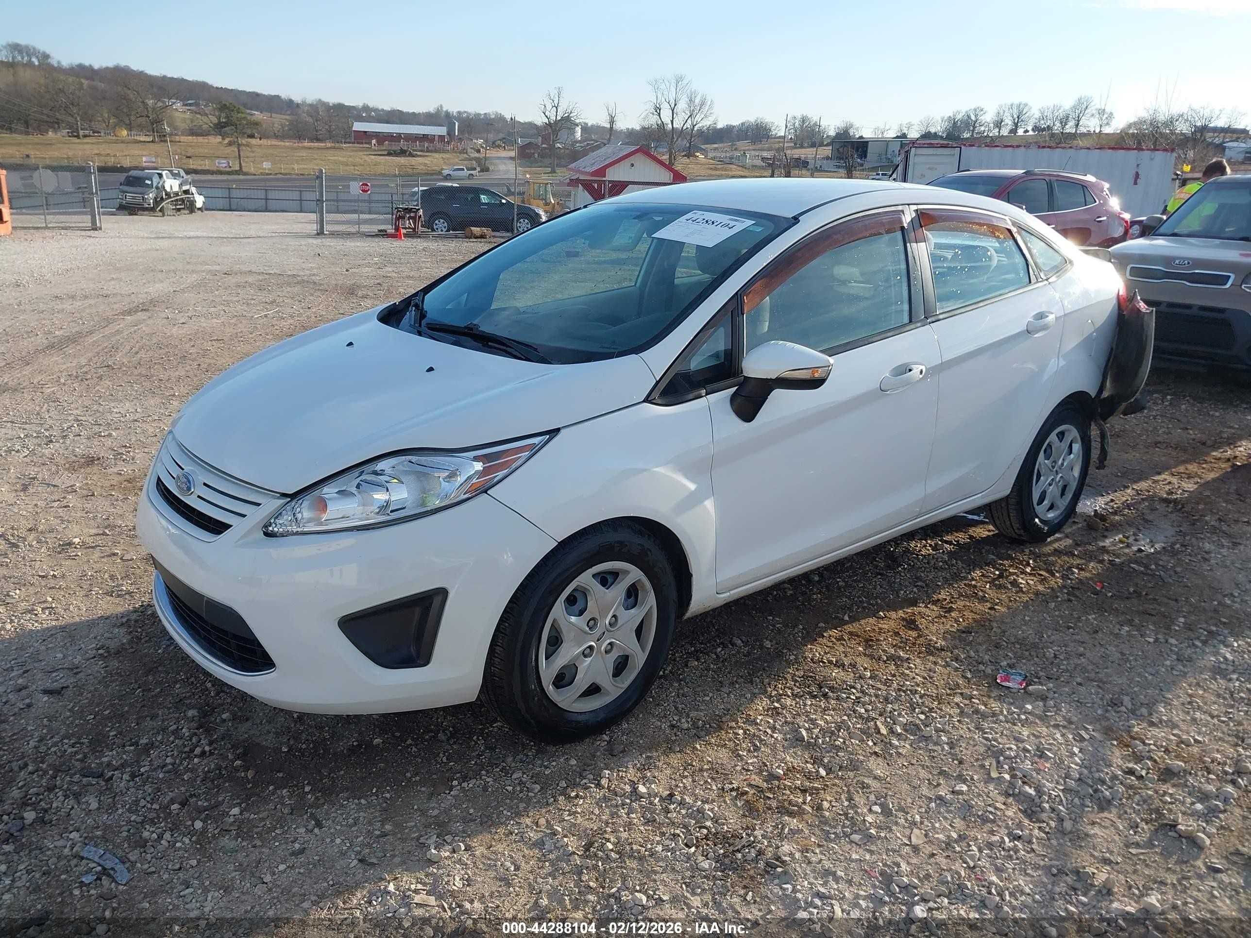 2013 Ford Fiesta Se White vin: 3FADP4BJ0DM123123