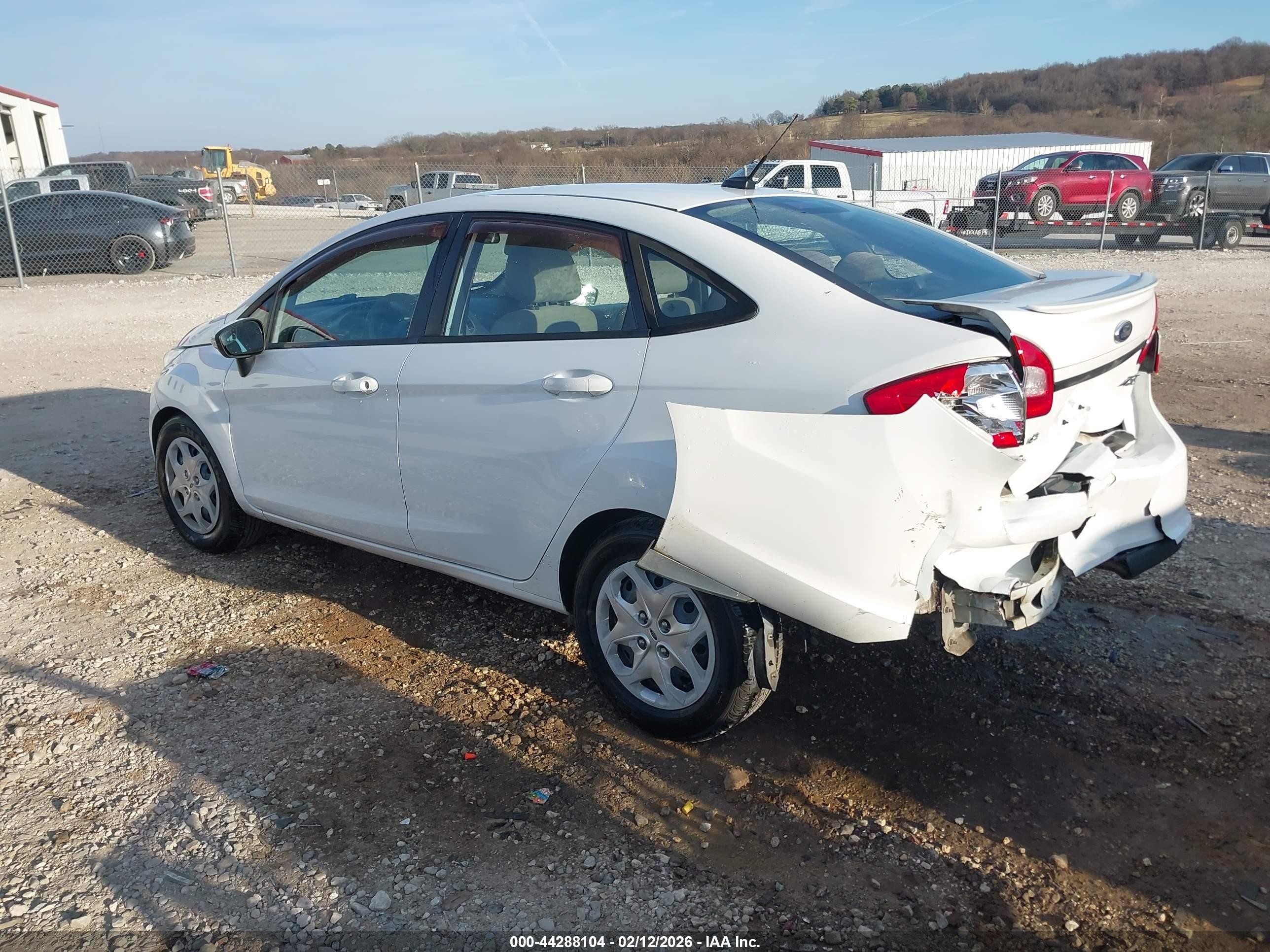 2013 Ford Fiesta Se White vin: 3FADP4BJ0DM123123