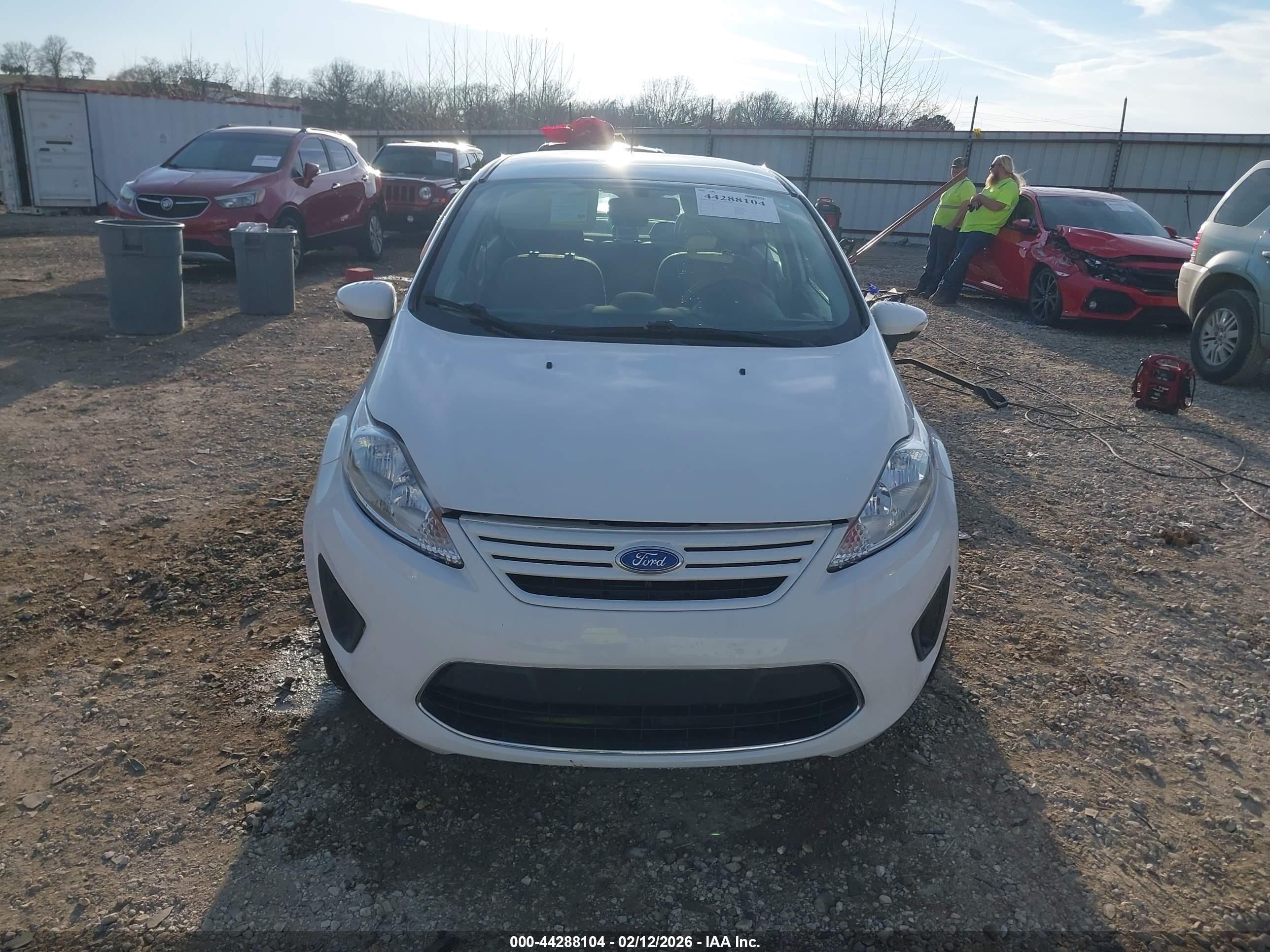 2013 Ford Fiesta Se White vin: 3FADP4BJ0DM123123