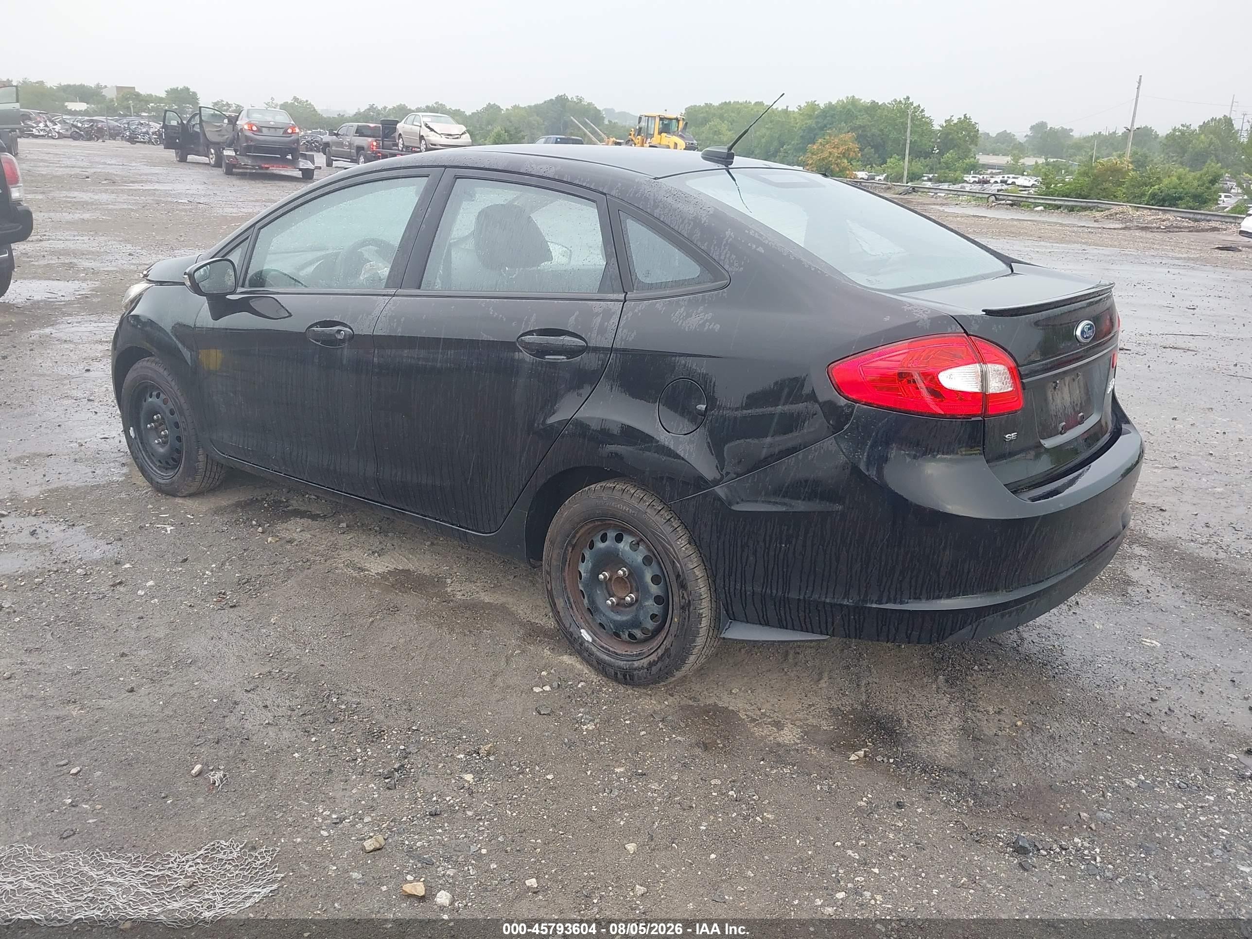2013 Ford Fiesta Se Black vin: 3FADP4BJ0DM191485