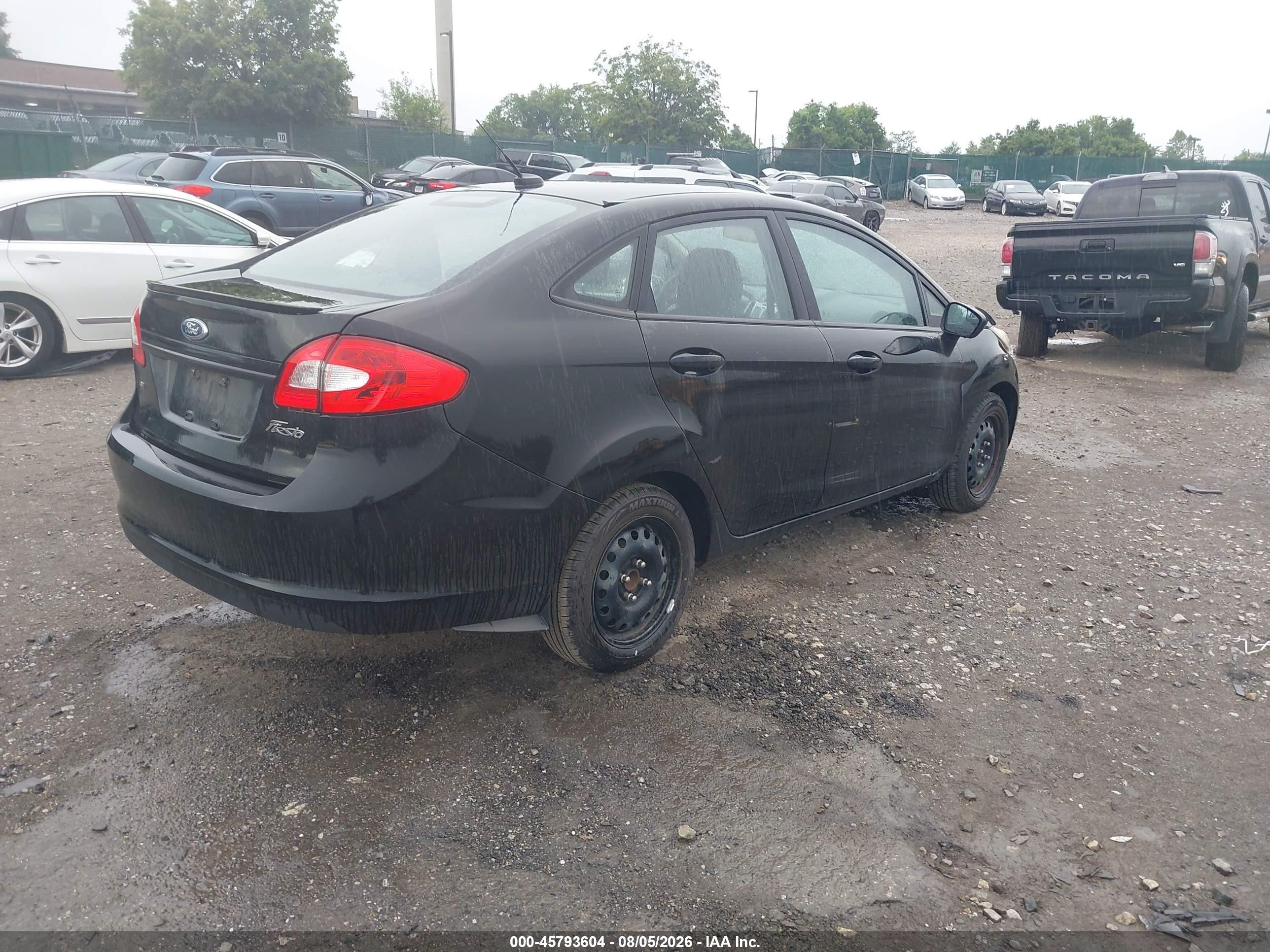 2013 Ford Fiesta Se Black vin: 3FADP4BJ0DM191485
