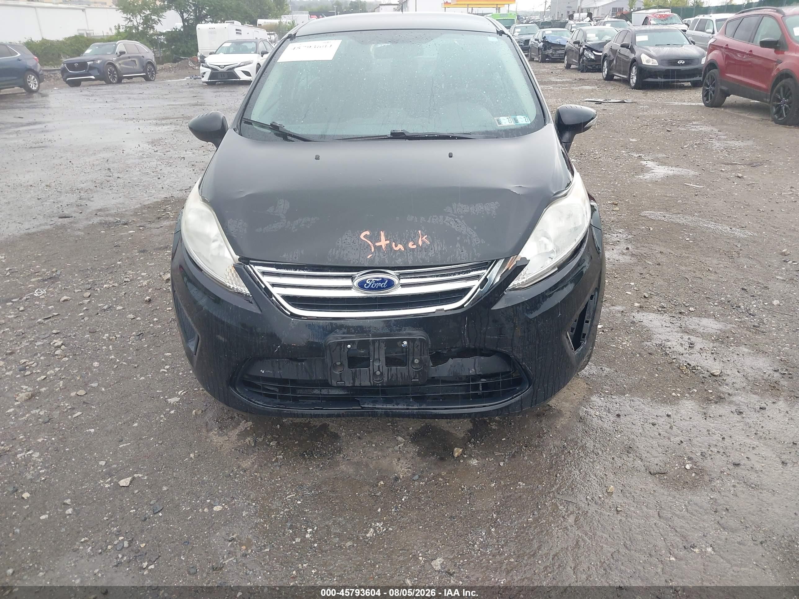 2013 Ford Fiesta Se Black vin: 3FADP4BJ0DM191485