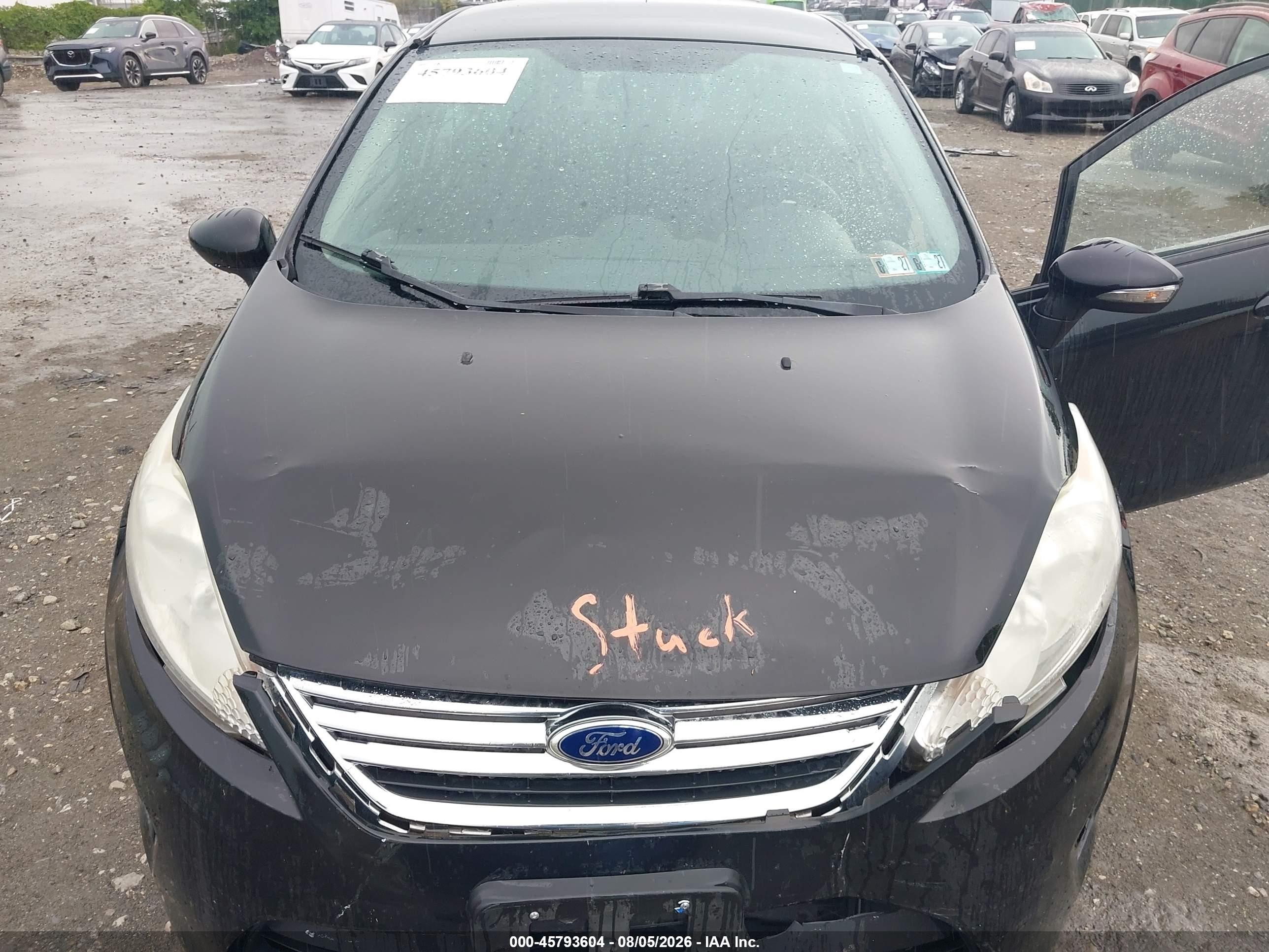 2013 Ford Fiesta Se Black vin: 3FADP4BJ0DM191485