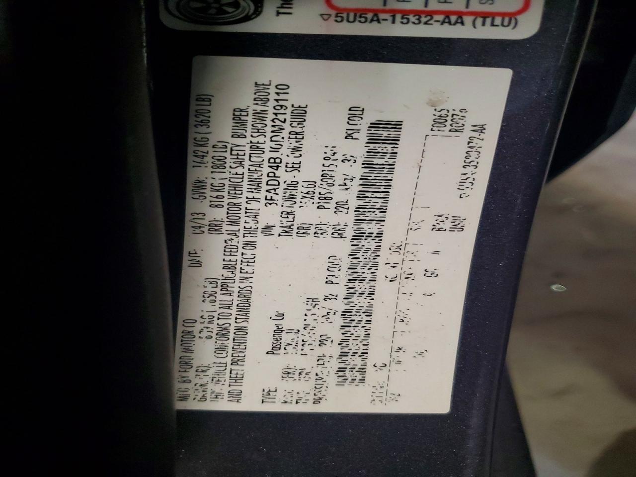 2013 Ford Fiesta Se Black vin: 3FADP4BJ0DM219110