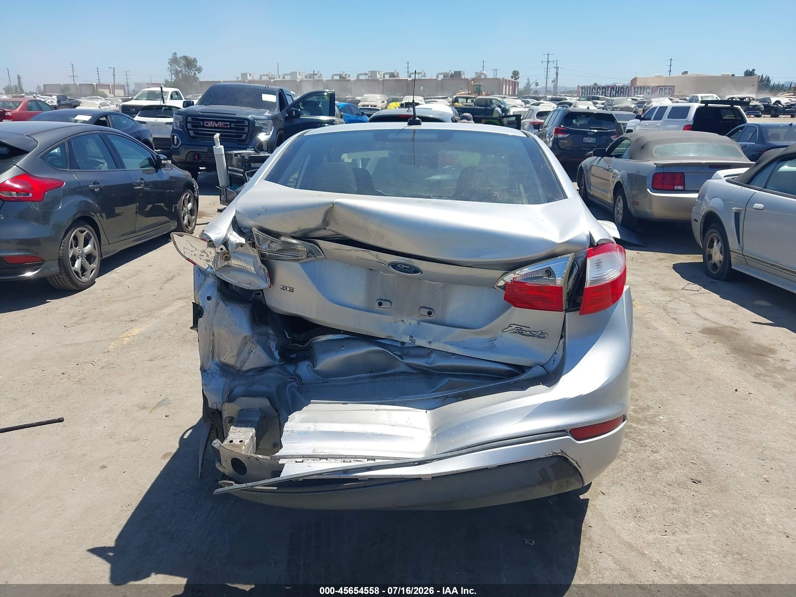 2014 Ford Fiesta Se Silver vin: 3FADP4BJ0EM133409