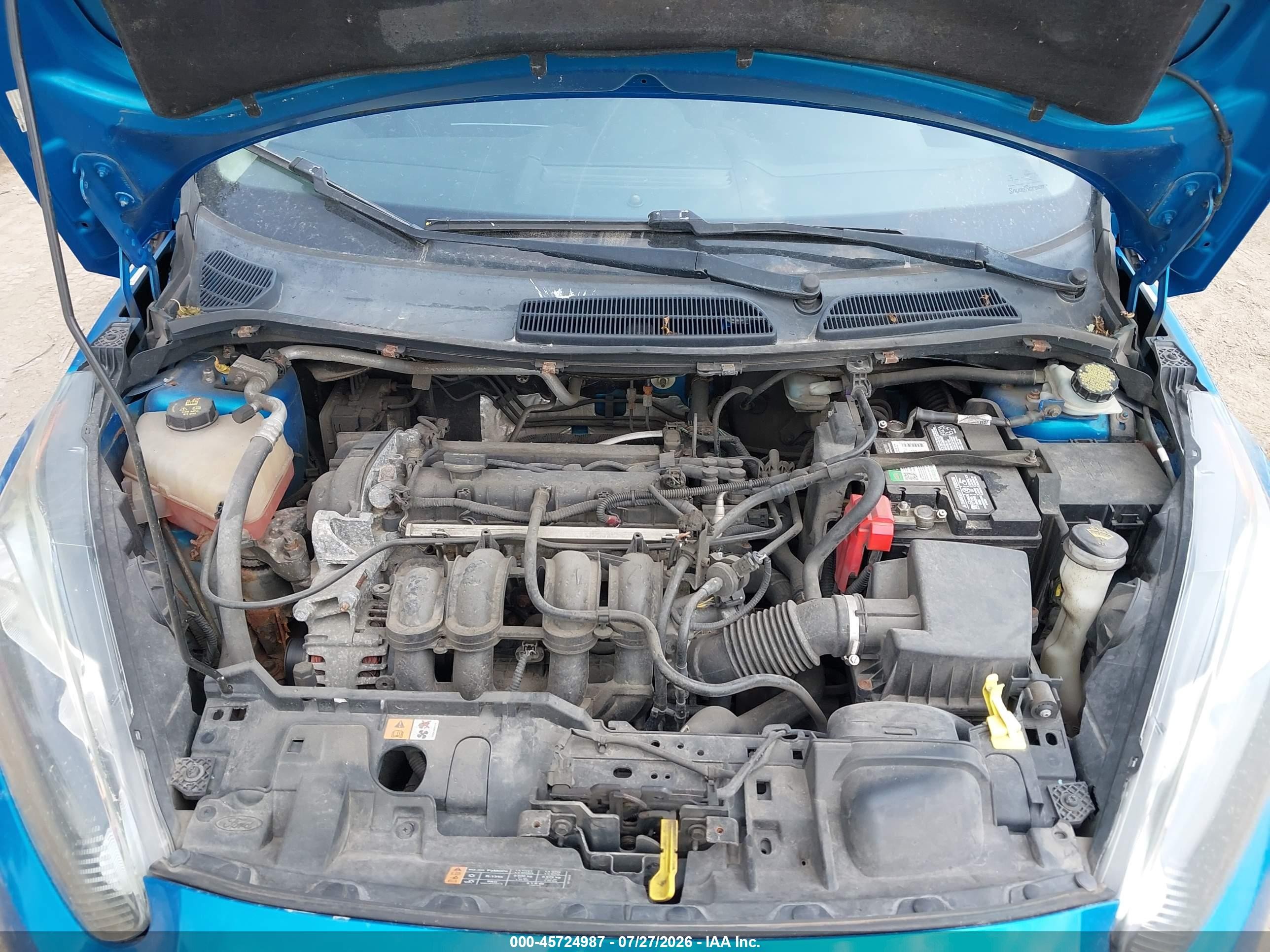 2014 Ford Fiesta Se Blue vin: 3FADP4BJ0EM153692