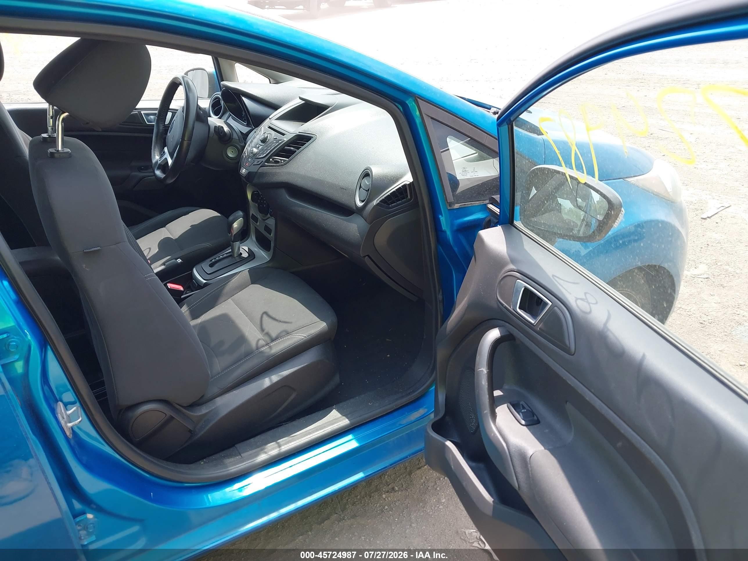 2014 Ford Fiesta Se Blue vin: 3FADP4BJ0EM153692