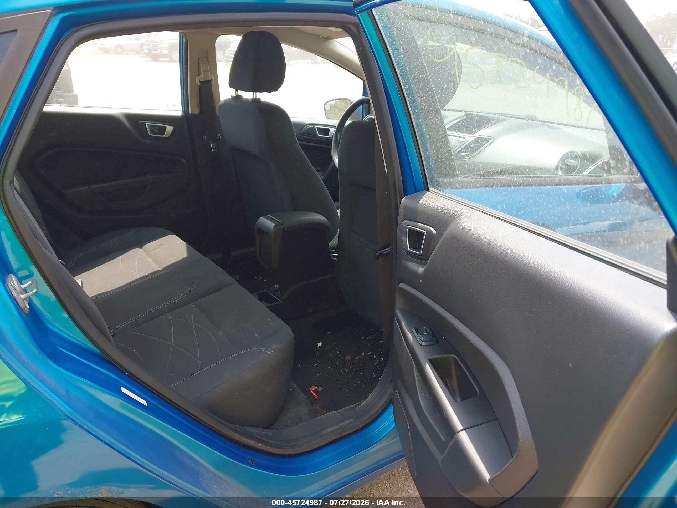 2014 Ford Fiesta Se Blue vin: 3FADP4BJ0EM153692