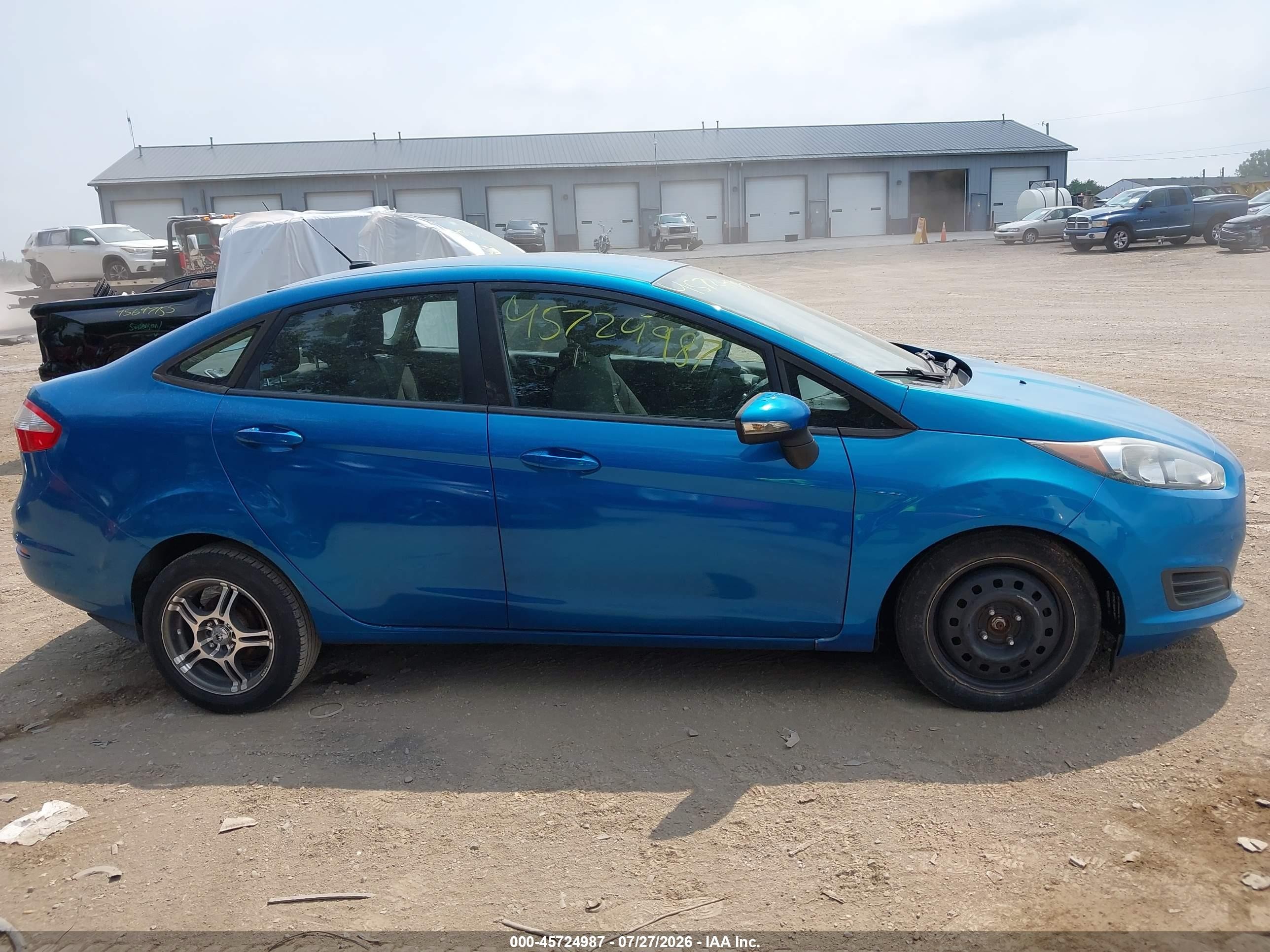 2014 Ford Fiesta Se Blue vin: 3FADP4BJ0EM153692