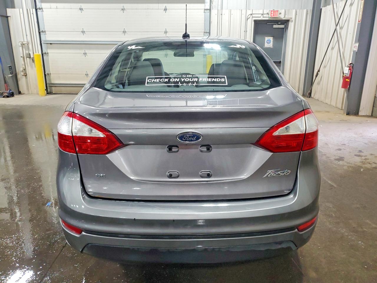 2014 Ford Fiesta Se Gray vin: 3FADP4BJ0EM195358