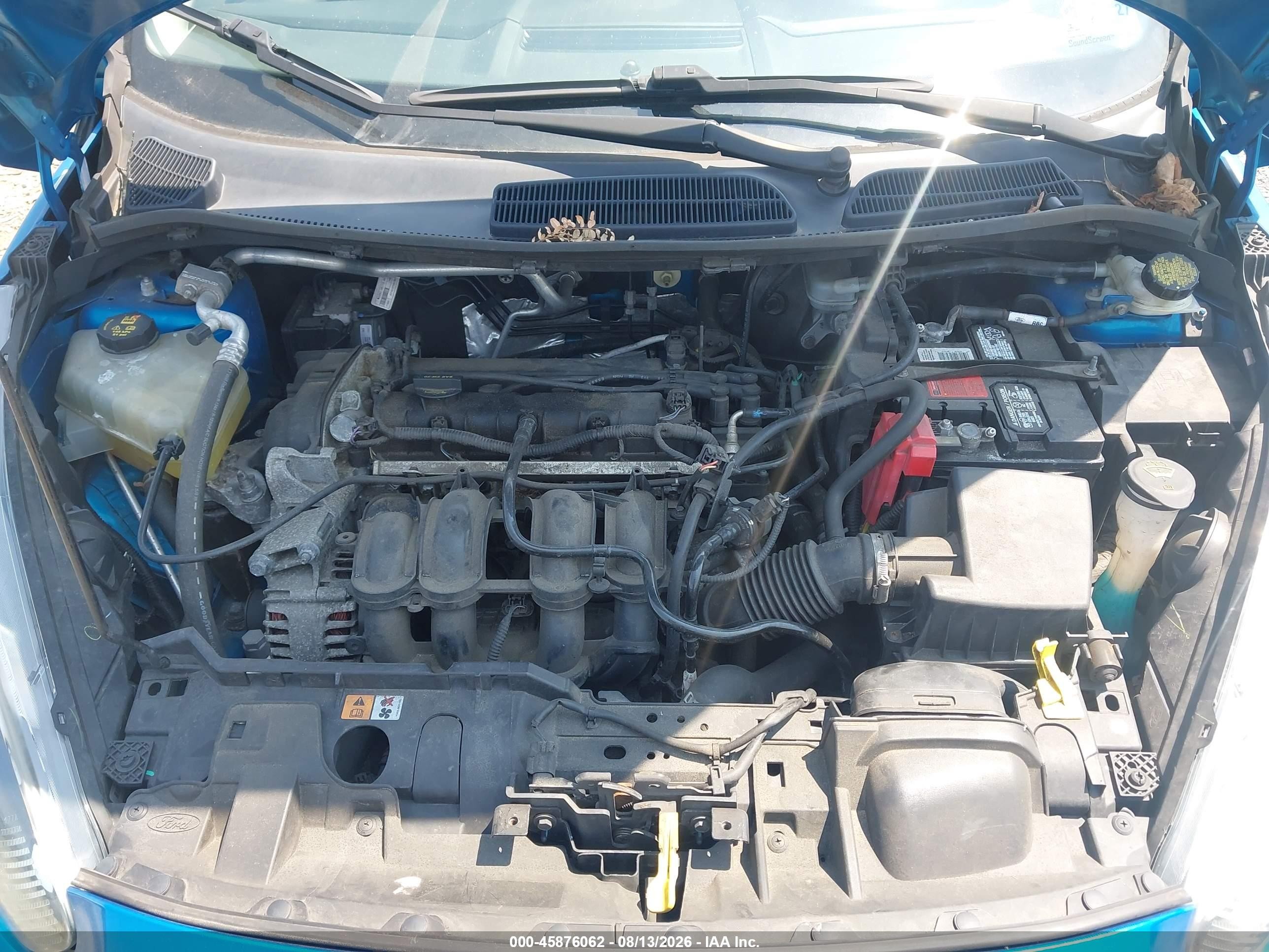 2014 Ford Fiesta Se Blue vin: 3FADP4BJ0EM199636