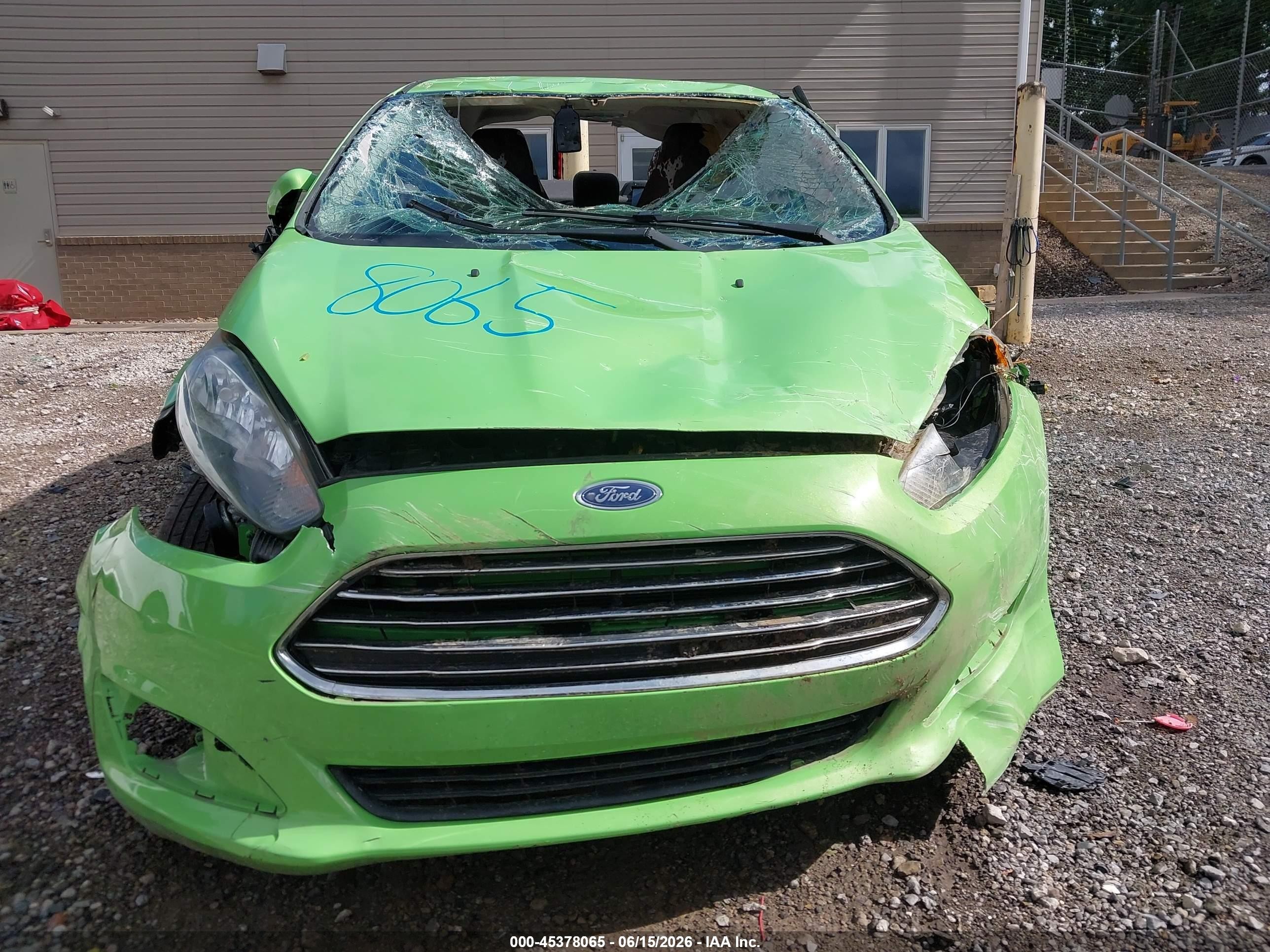 2014 Ford Fiesta Se Green vin: 3FADP4BJ0EM211607
