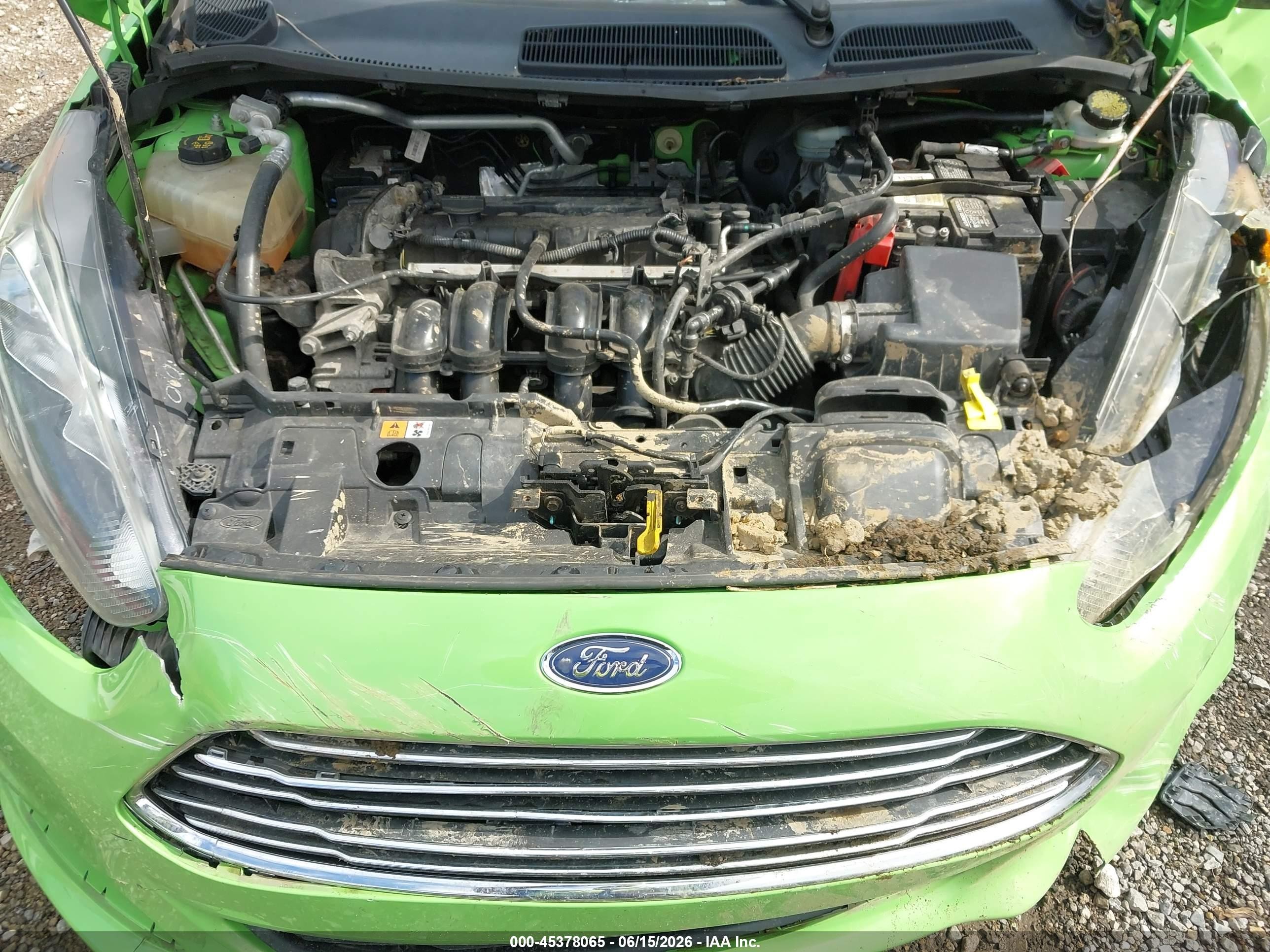 2014 Ford Fiesta Se Green vin: 3FADP4BJ0EM211607