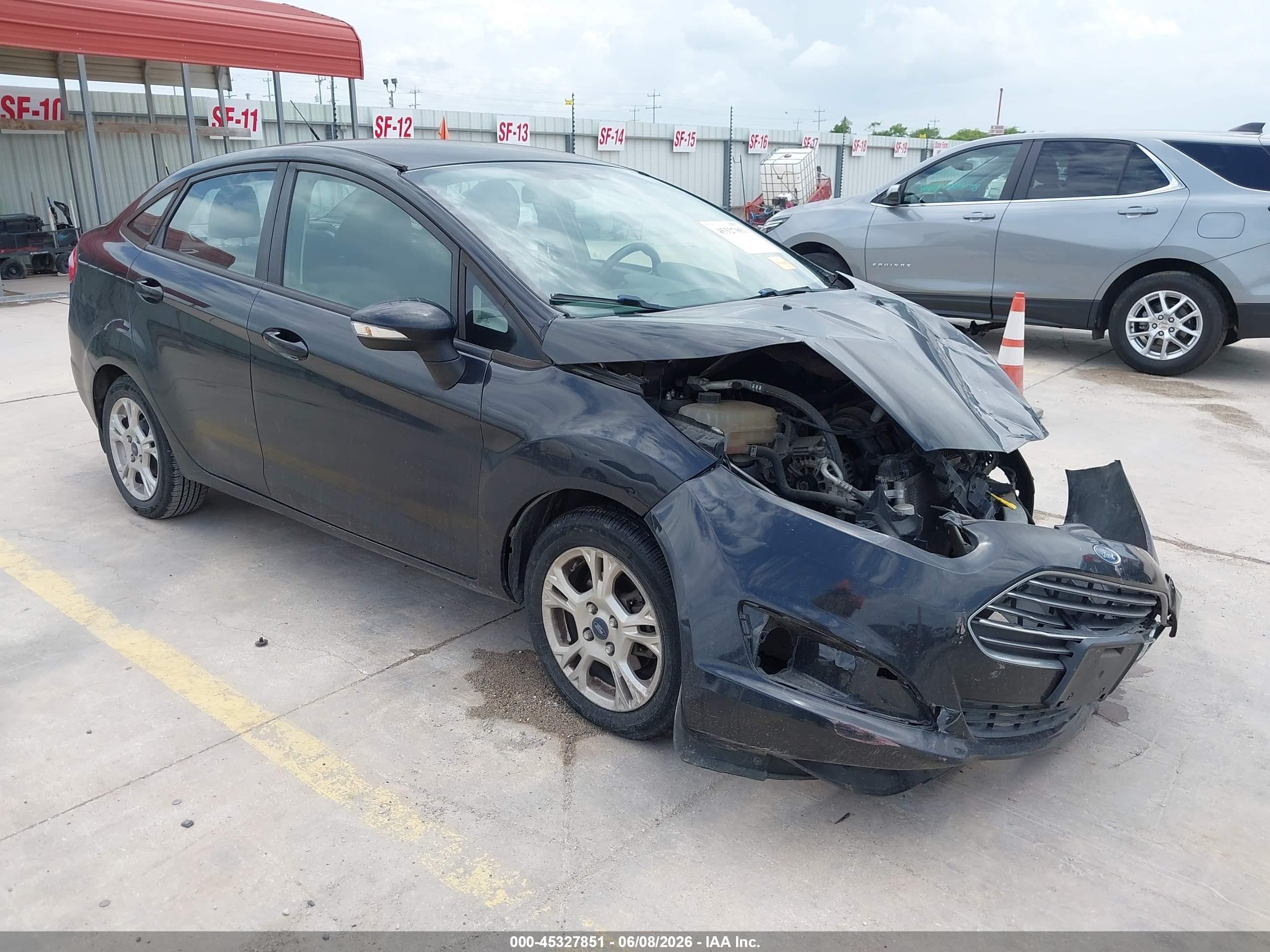 2014 Ford Fiesta Se Black vin: 3FADP4BJ0EM220453