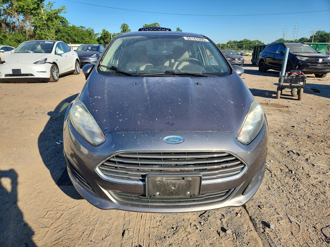 2014 Ford Fiesta Se Серый vin: 3FADP4BJ0EM233588