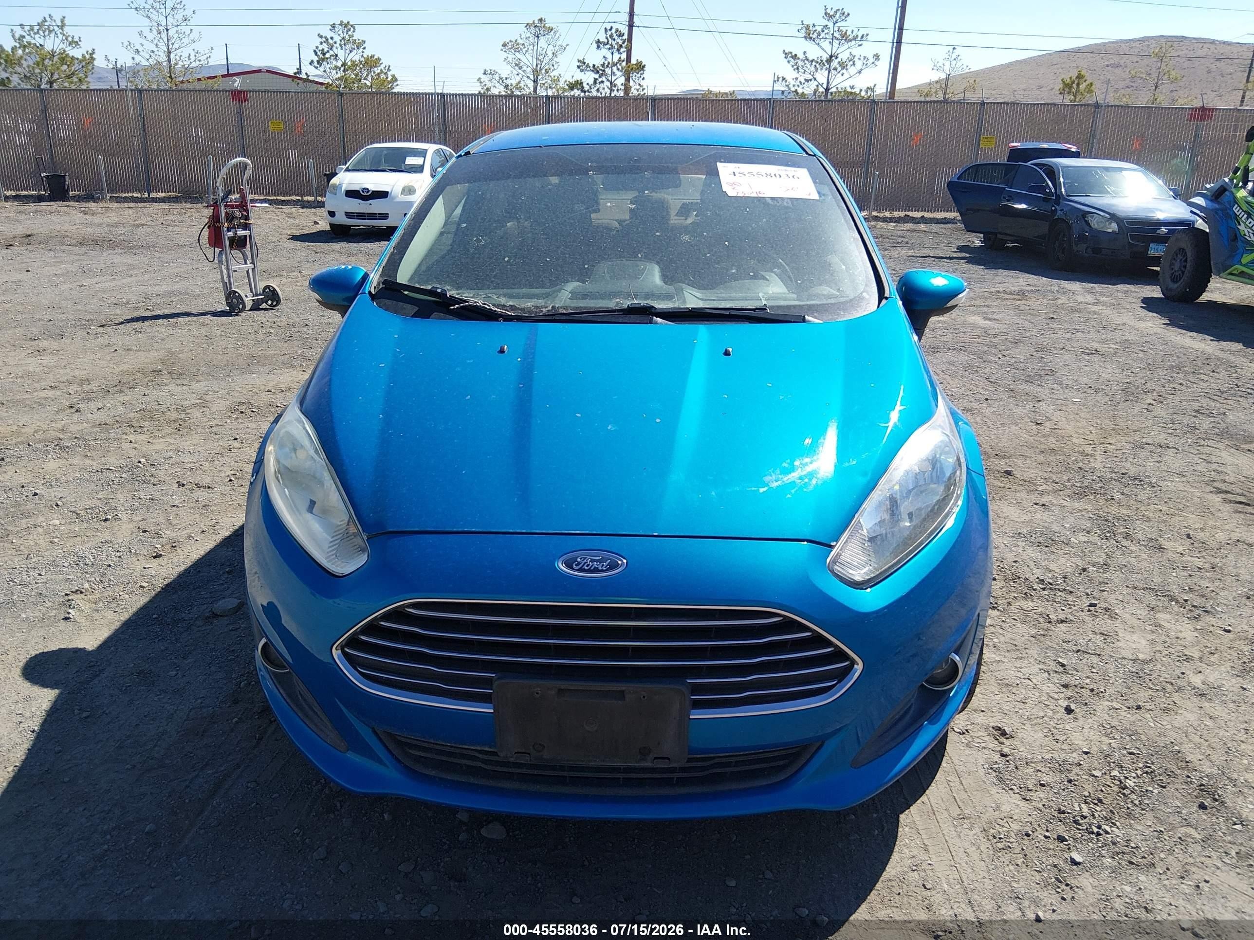 2015 Ford Fiesta Se Blue vin: 3FADP4BJ0FM115235