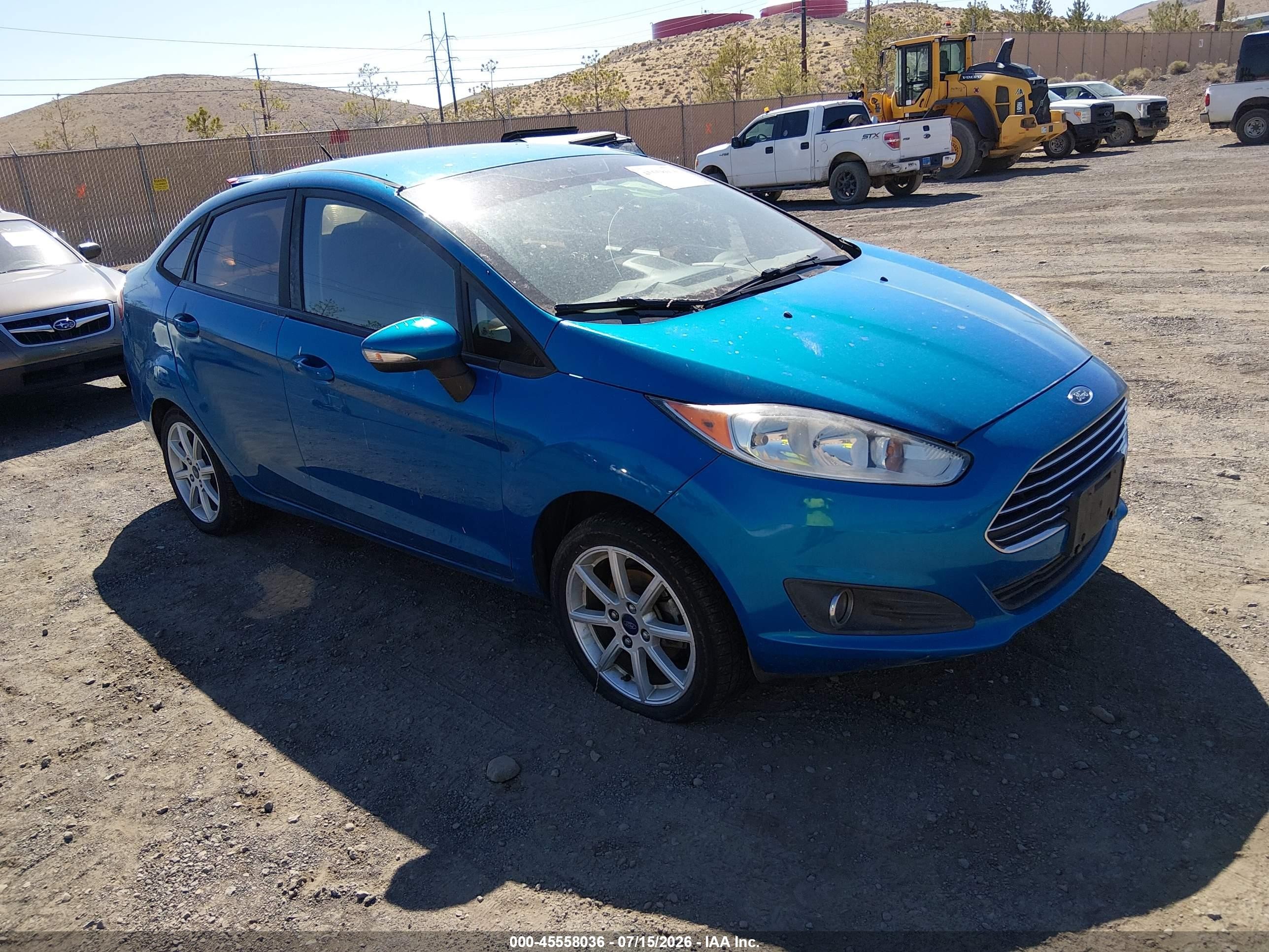 2015 Ford Fiesta Se Blue vin: 3FADP4BJ0FM115235