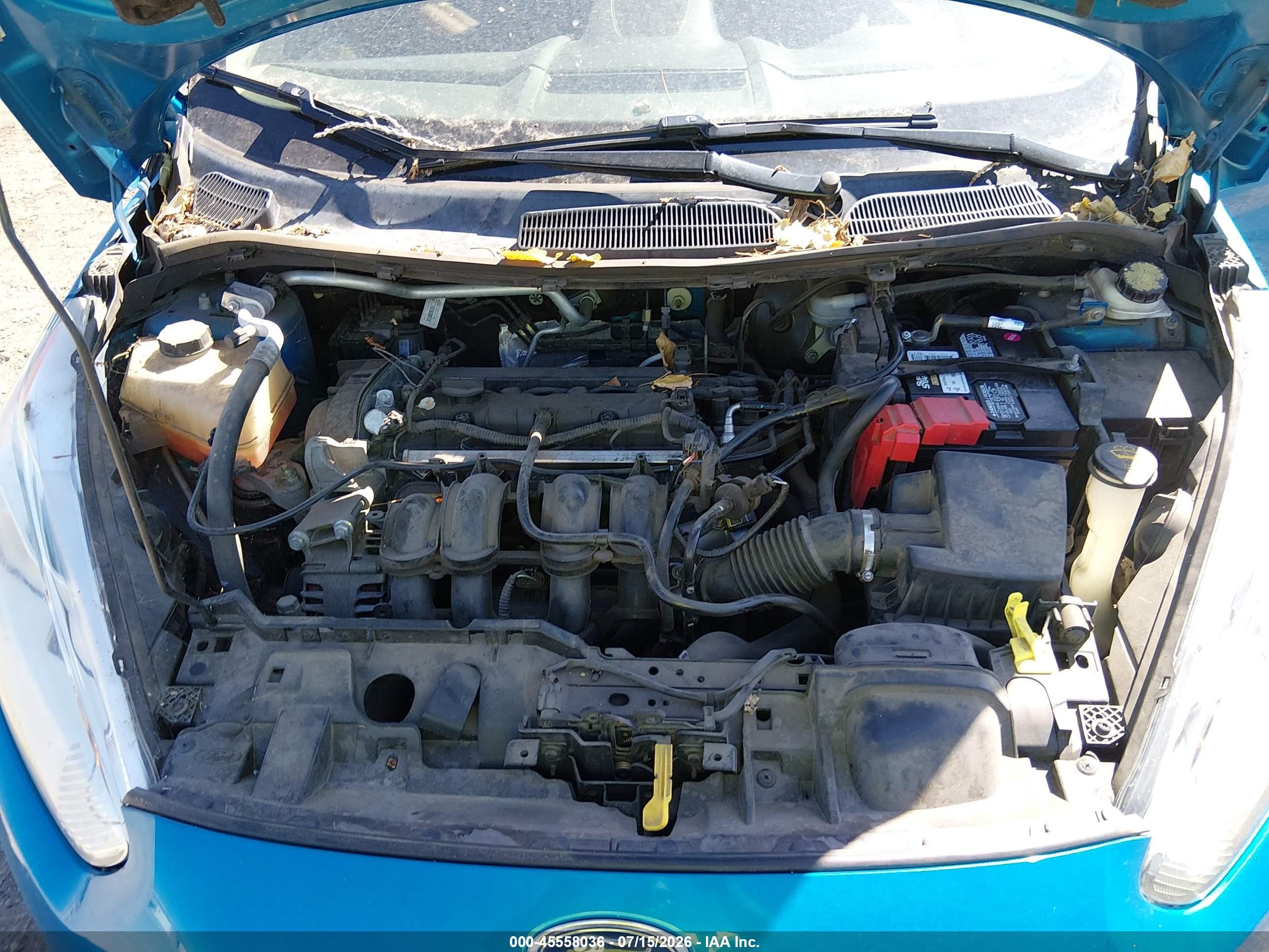 2015 Ford Fiesta Se Blue vin: 3FADP4BJ0FM115235
