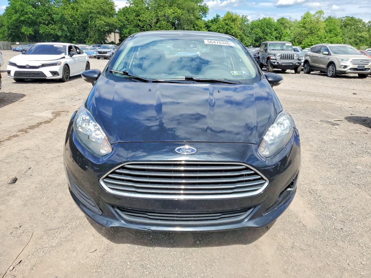2015 Ford Fiesta Se Black vin: 3FADP4BJ0FM133301