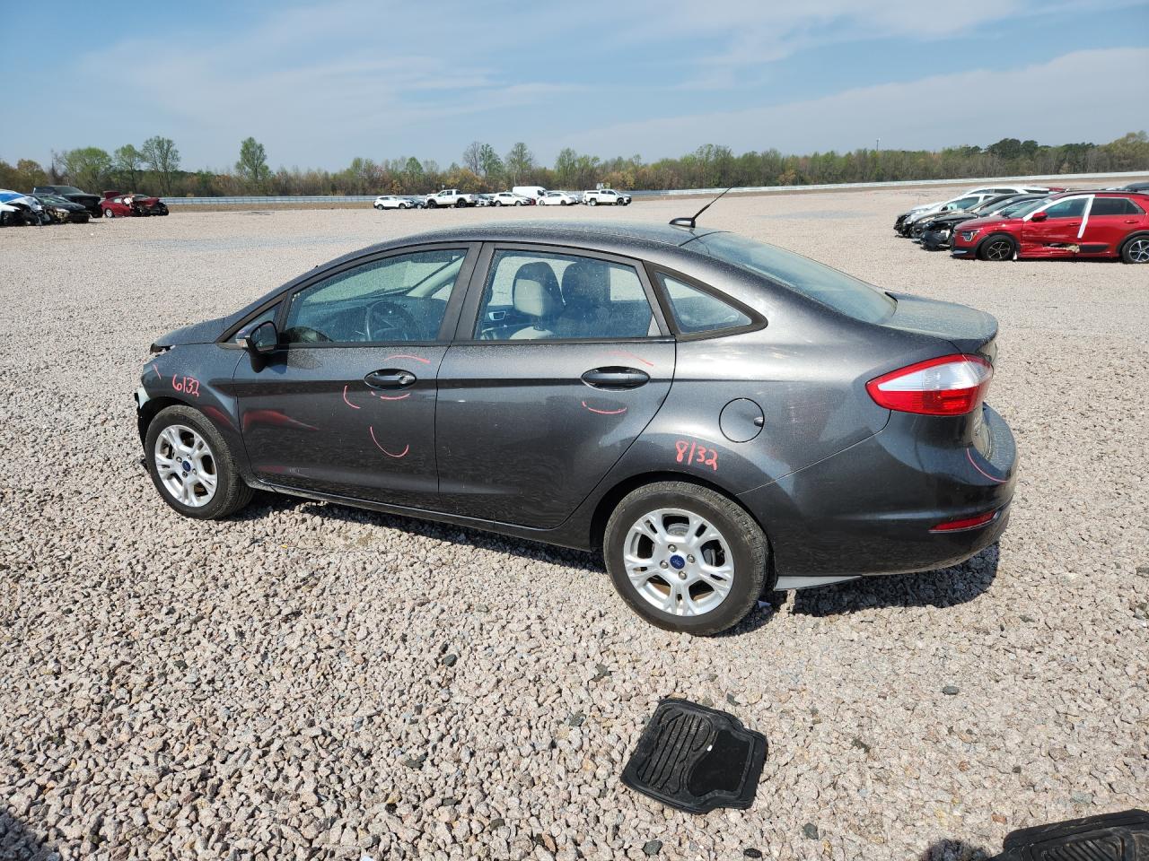 2015 Ford Fiesta Se Gray vin: 3FADP4BJ0FM152401